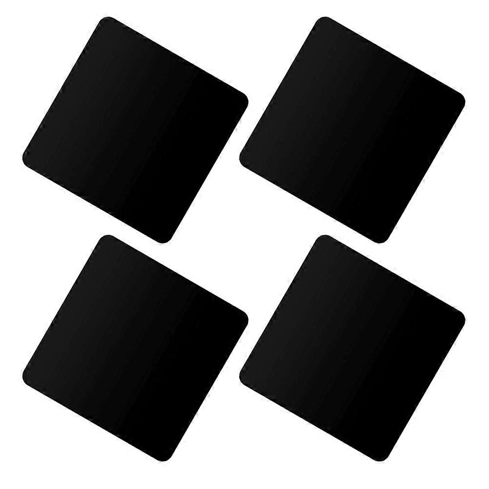 Acrylic Reflection Board for Photography Props and Jewelry Background in Black Portable and Durable 4pcs