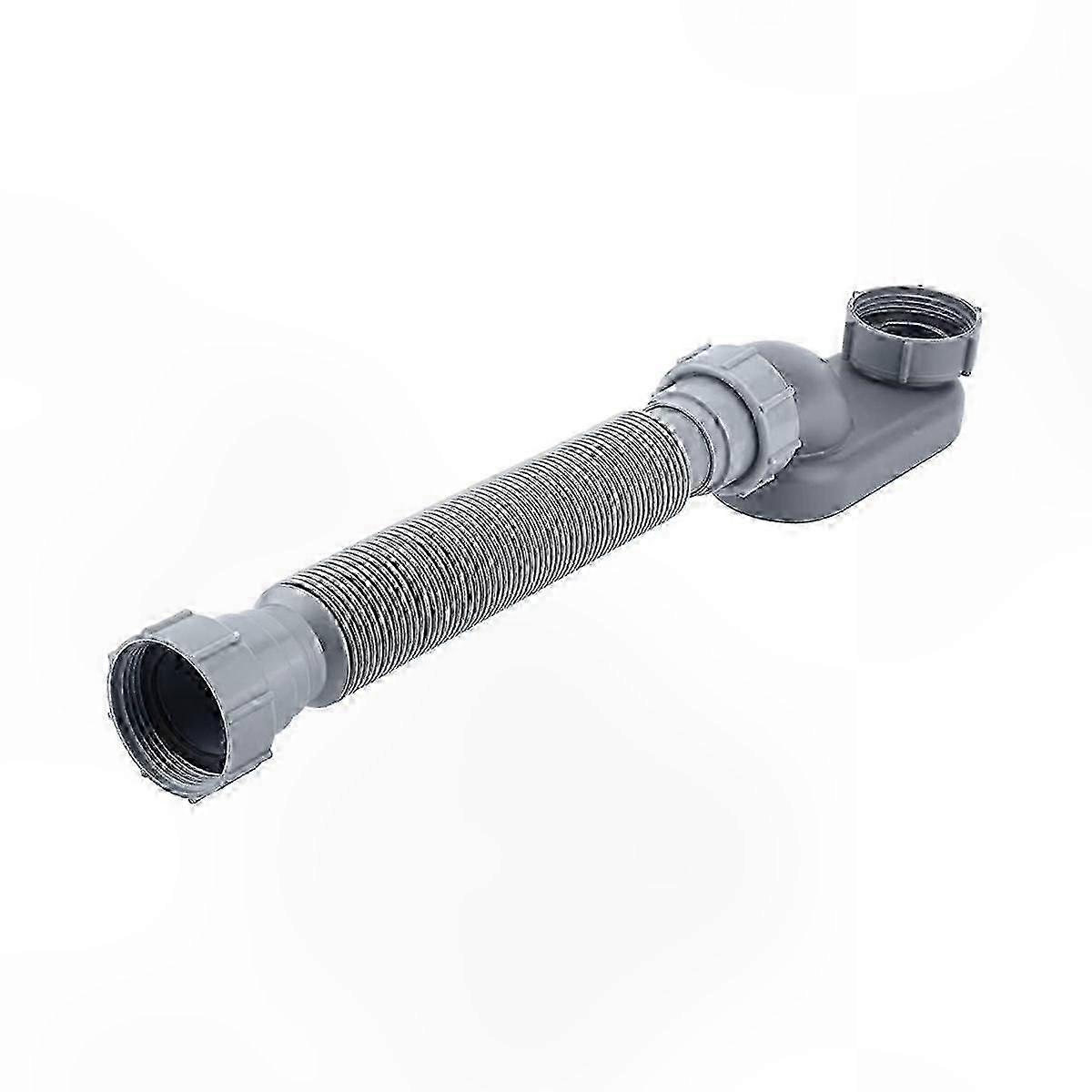 Flat P Trap Flexible Drain Pipe for Bathtub and Shower with Low Profile Design