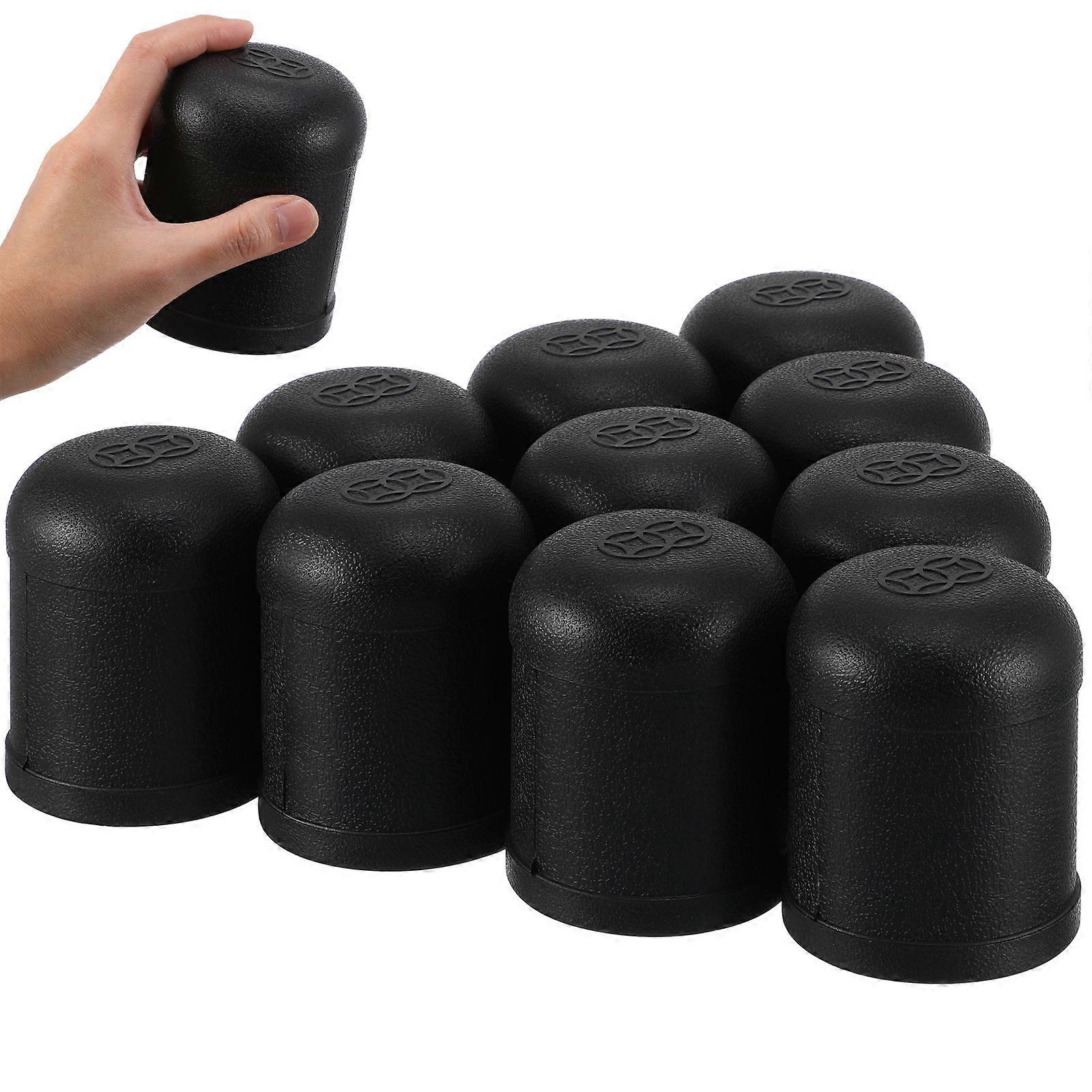 10PCS Game Use Dice Cup Black Cylindrical Dice Box Plastic Funny Dice Box KTV Game Tool