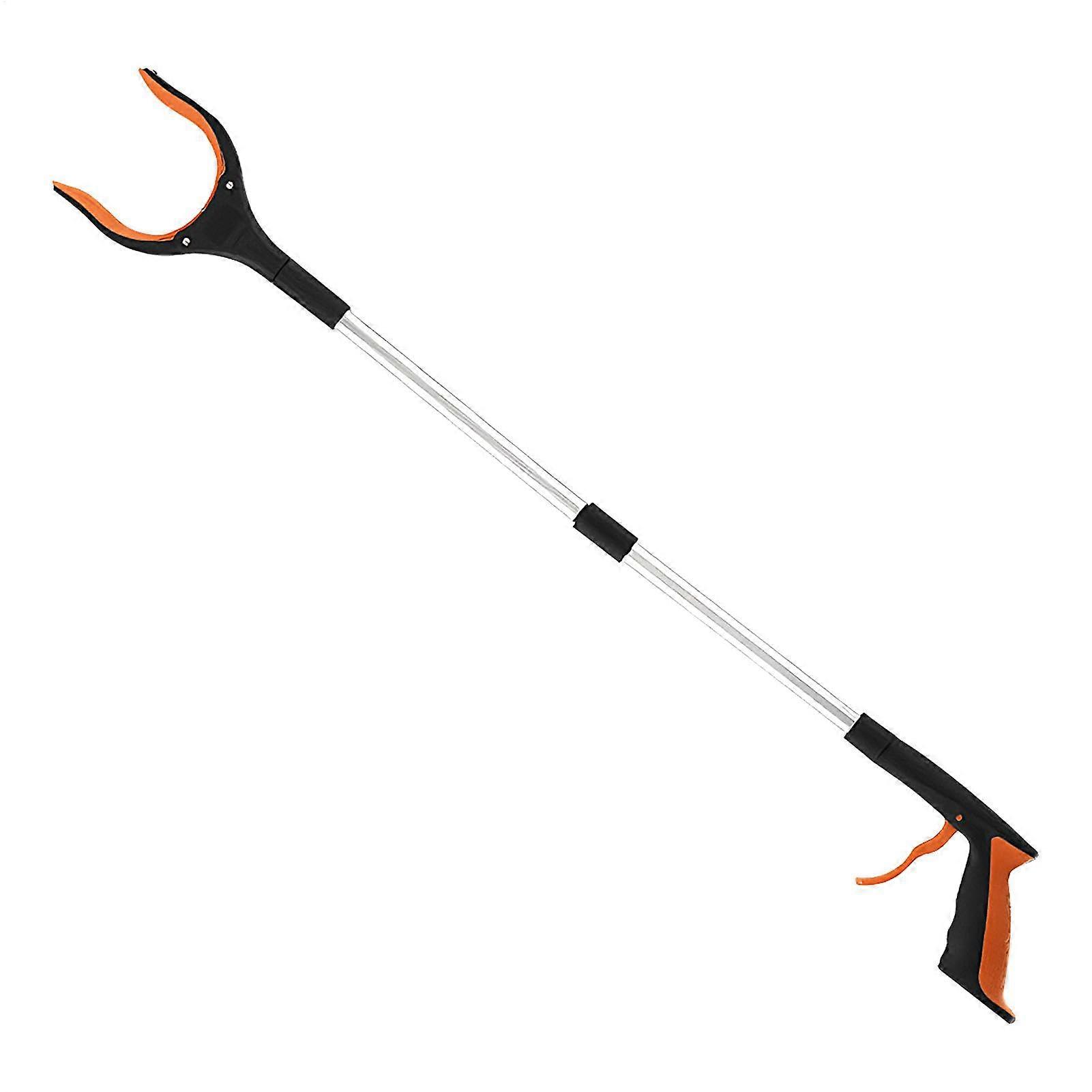 Foldable Pickup Stick 32' Lightweight Reacher Grabber Tool Orange