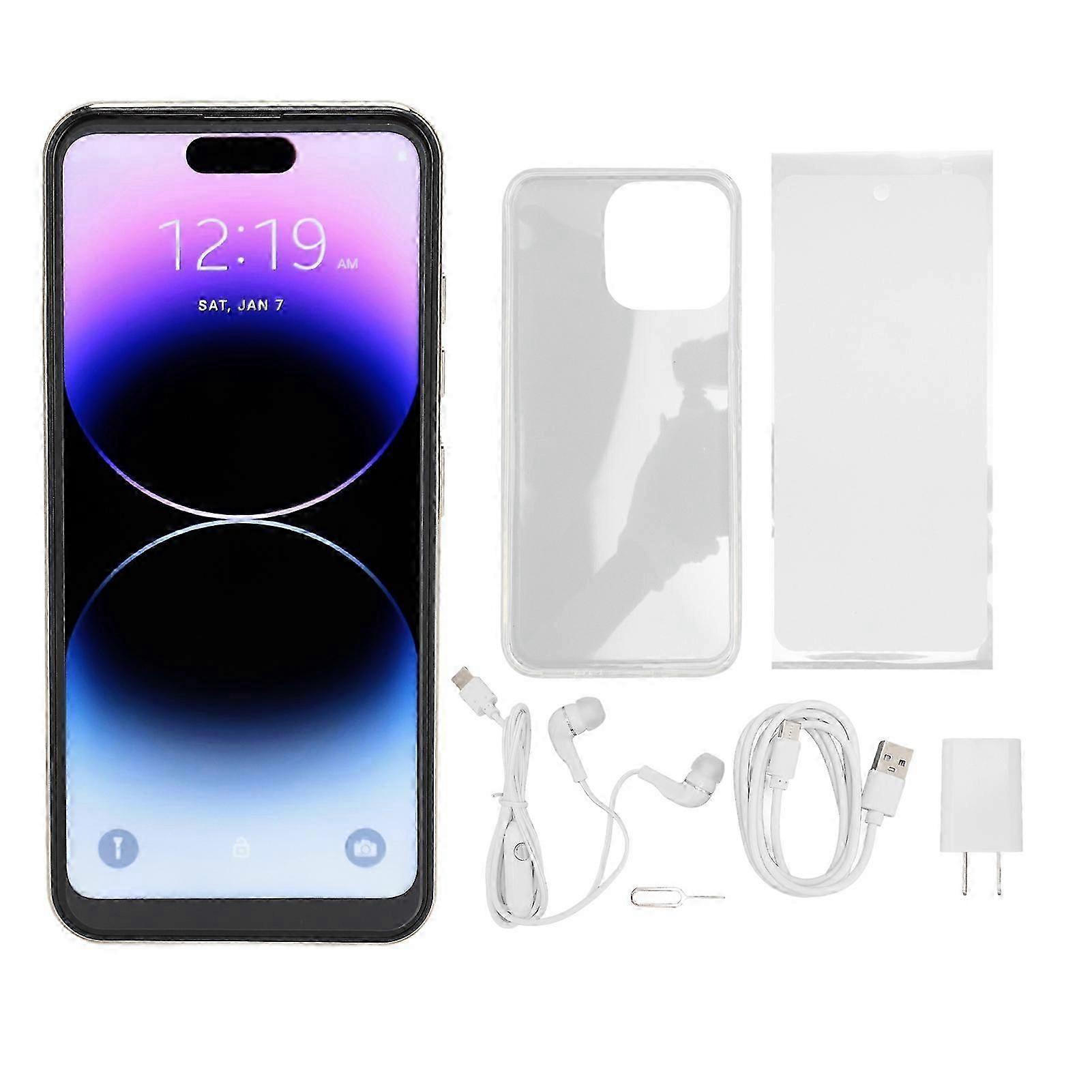 I15 Pro Max -älypuhelin - 6,6" FHD+ Android 13, 6 Gt + 128 Gt, kaksoiskamera, 7000 mAh