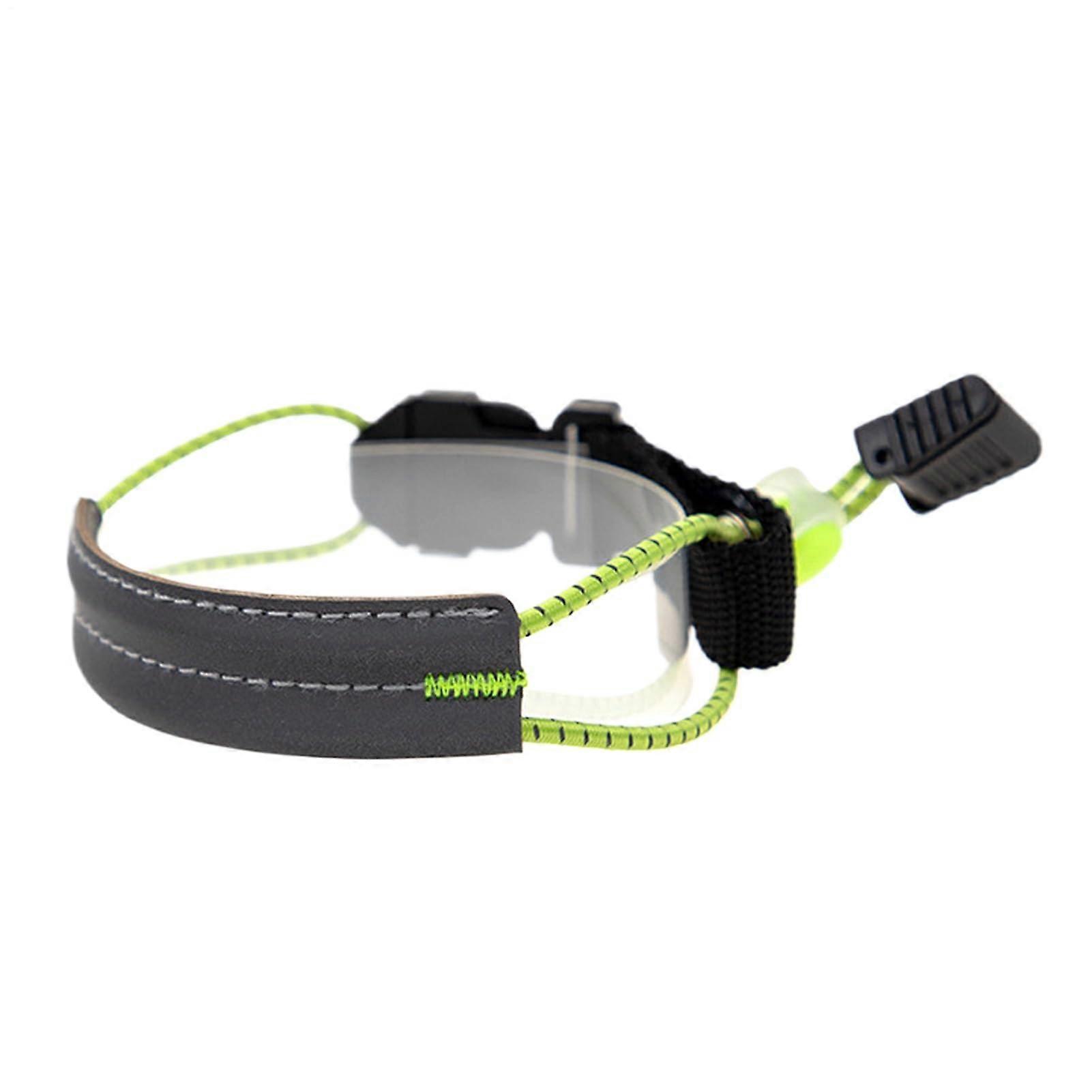 Reflective running belt, visibility, elastic ankle strap, gear for night rides, fluorescent yellow.