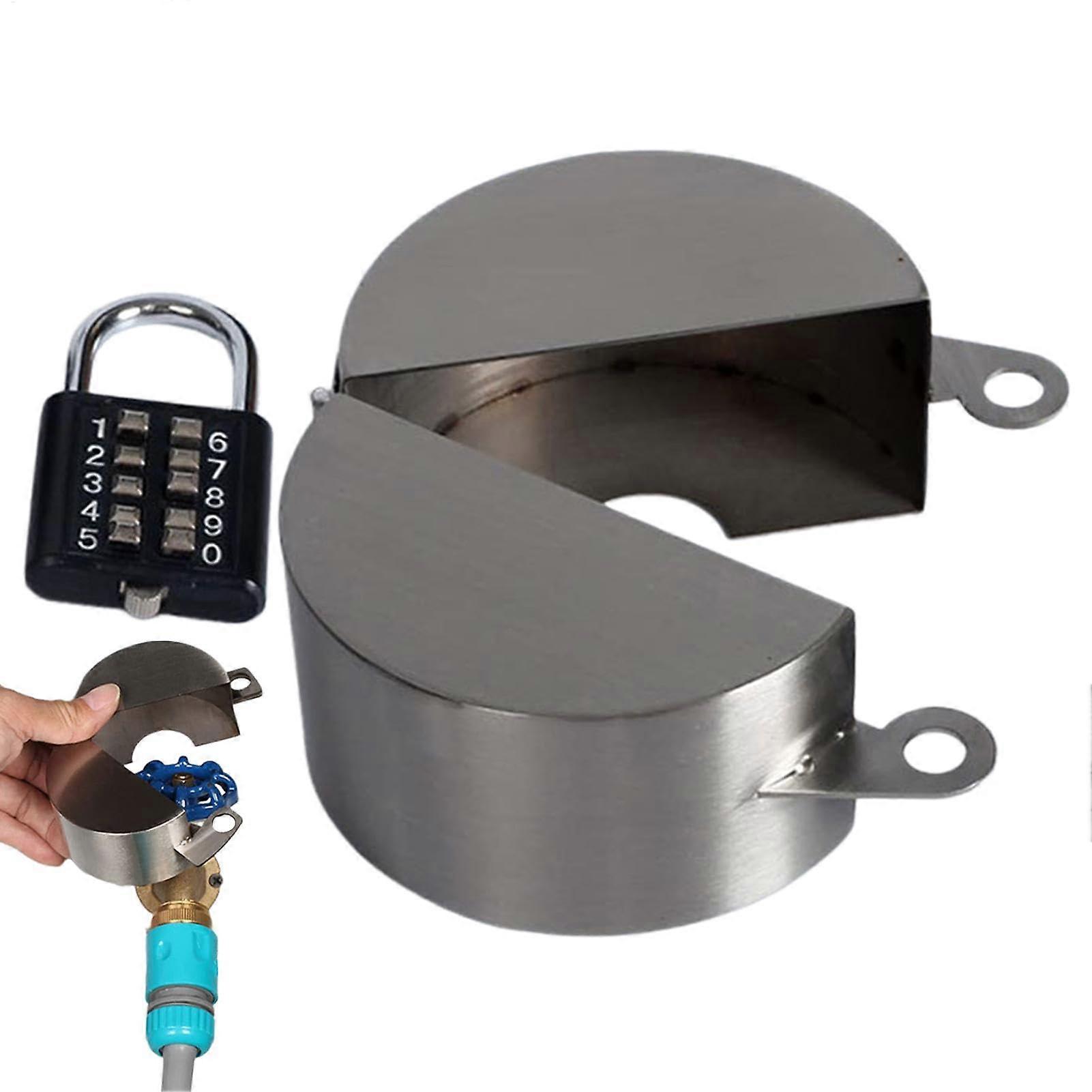 Faucet Lock for Outside Faucet | Stainless Steel Spigot Lock for Hose, Garden, Park, Home Use, Durable Water Valve Security
