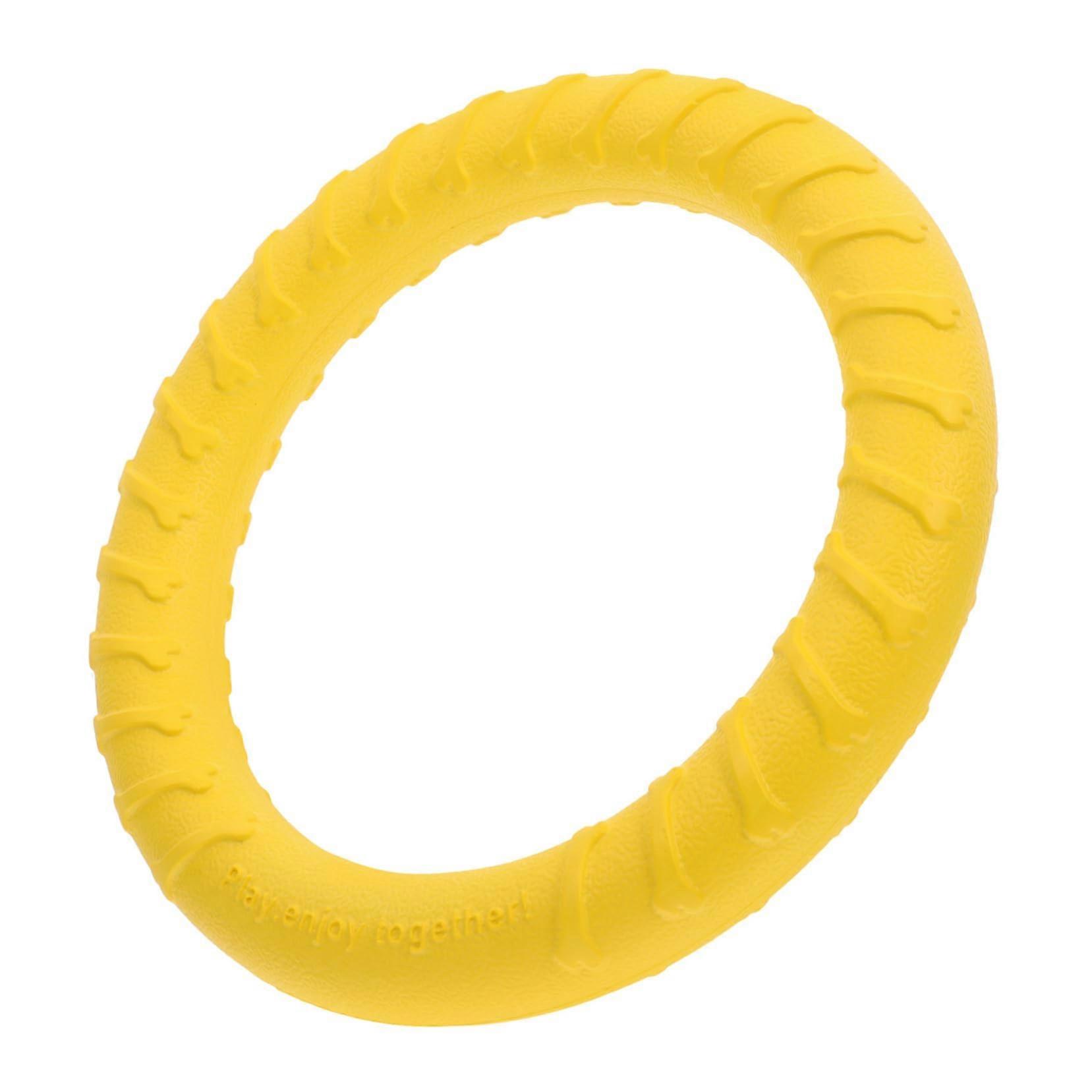 Eva Large Dog Chew Toy Bouncy Puller Ring Teething Toy for Puppies Interactive Training Pet Biting Accessory Dog Molar Ring for Large