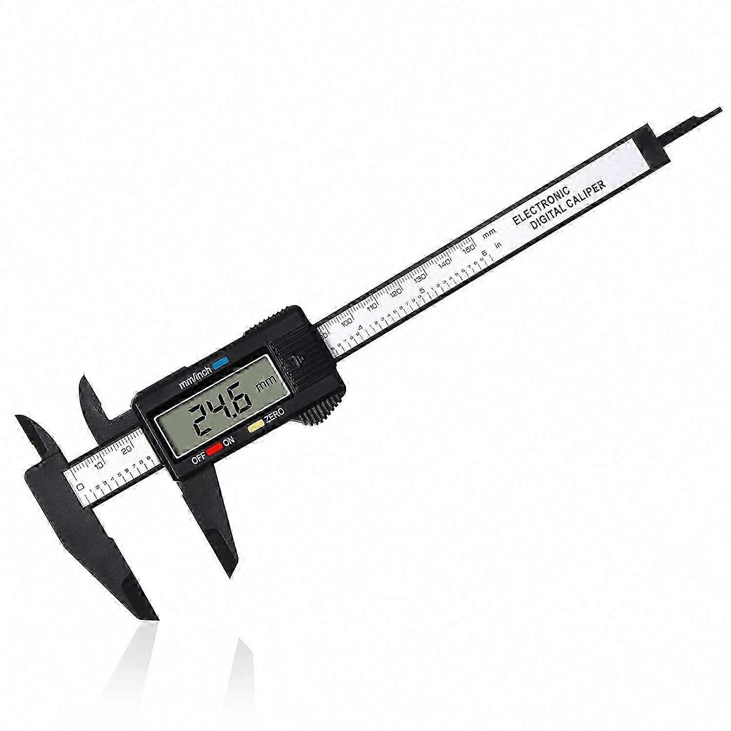 6" Digital Caliper 150mm with Large LCD for Precise Internal, External, Depth & Pitch Measurements - Electronic Measuring Tool