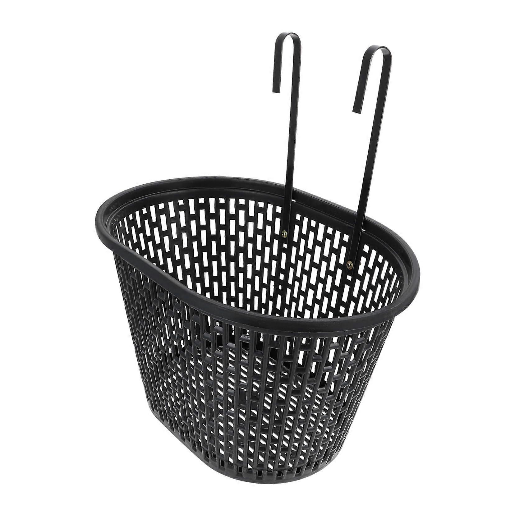 1 Set Stylish Bike Basket Durable Hollow Storage Easy to Attach Cycling Accessory