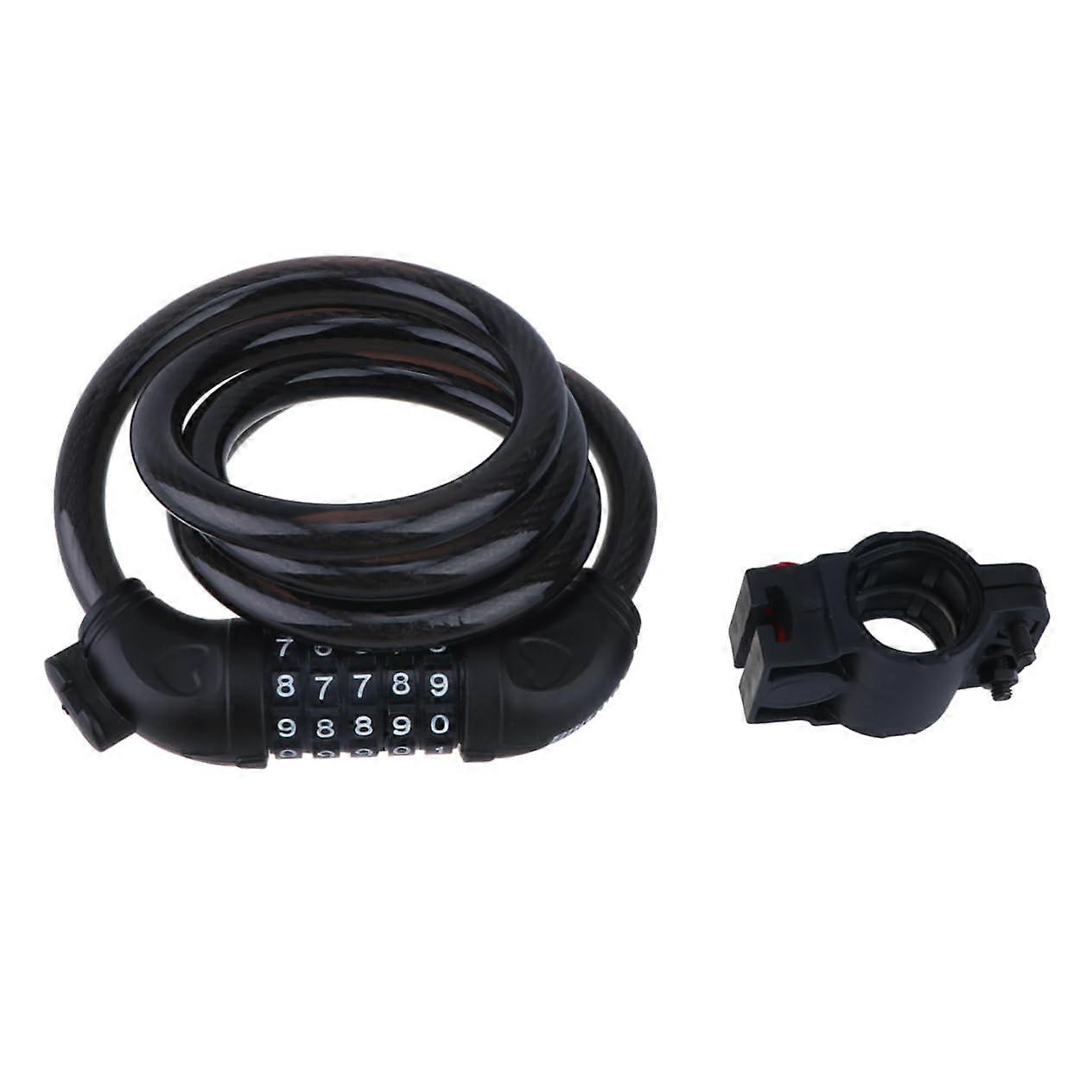 Sturdy bicycle lock Portable security solution with combination options for mountain bikes and other twowheelers Black