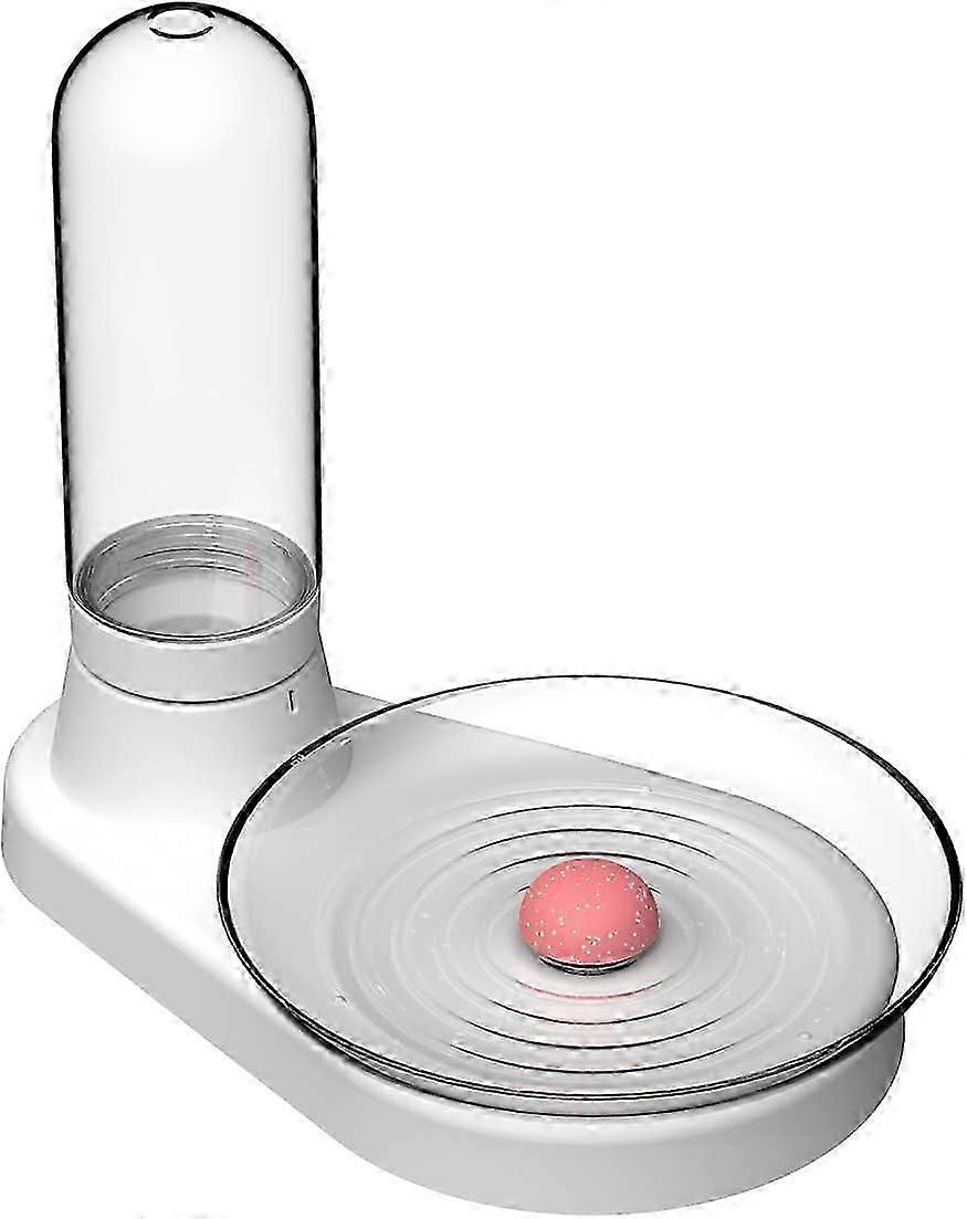 Non-Electric Pet Fountain, No-Filter Cat Fountain Quiet Automatic Pet Drinking Fountain to Keep Your Cats and Dogs with Clean Water Every Day with Gla