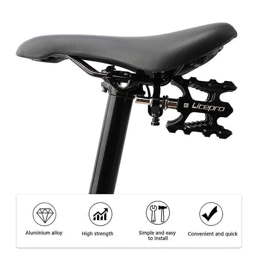litepro Bicycle Folding Pedal Quick Release Device Aluminum Alloy Quick Buckle Saddle Holder Bracket