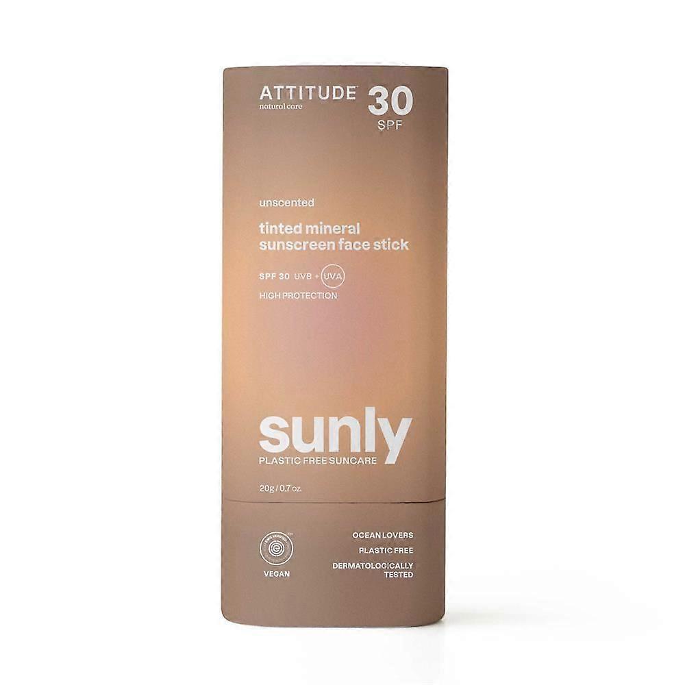 Attitude Sunly 防晒棒 - 有色 - 无香型 - SPF 30 - 20 克 - 2 支装