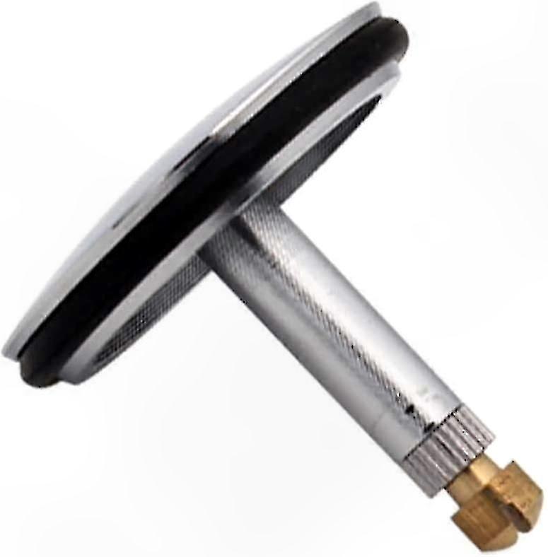 Adjustable Sink Stopper Replacement, 8mm Stem, 43.5mm Diameter Cover, Silver