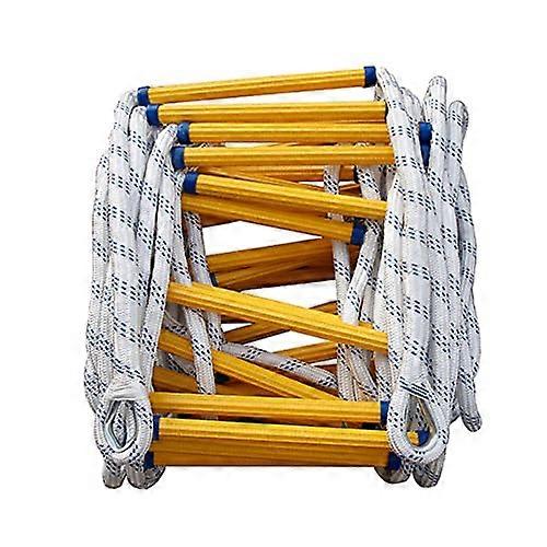Fire Escape Ladder Rope Ladder For Adults, Windows And Balcony, 3m15m, 420 kg, Hooks, Fast Deploy, 24 Storey