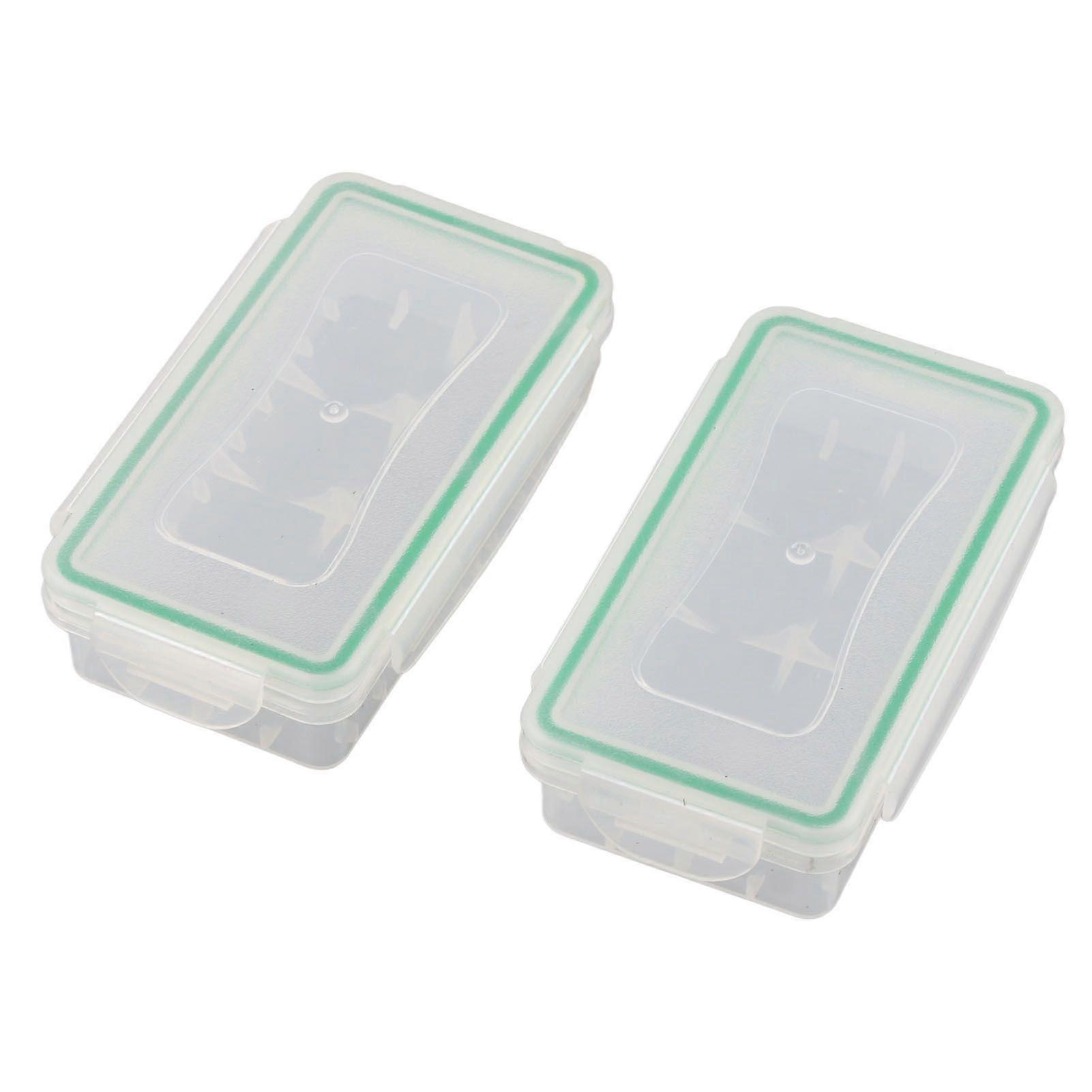 2PCS 18650 Battery Storage Box Case Holder Waterproof Batteries Protector Cover