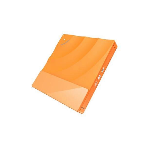External Optical Drive Portable DVD Player, High Speed USB 3.0 CD DVD-RW Slim Disk Reader (Orange)