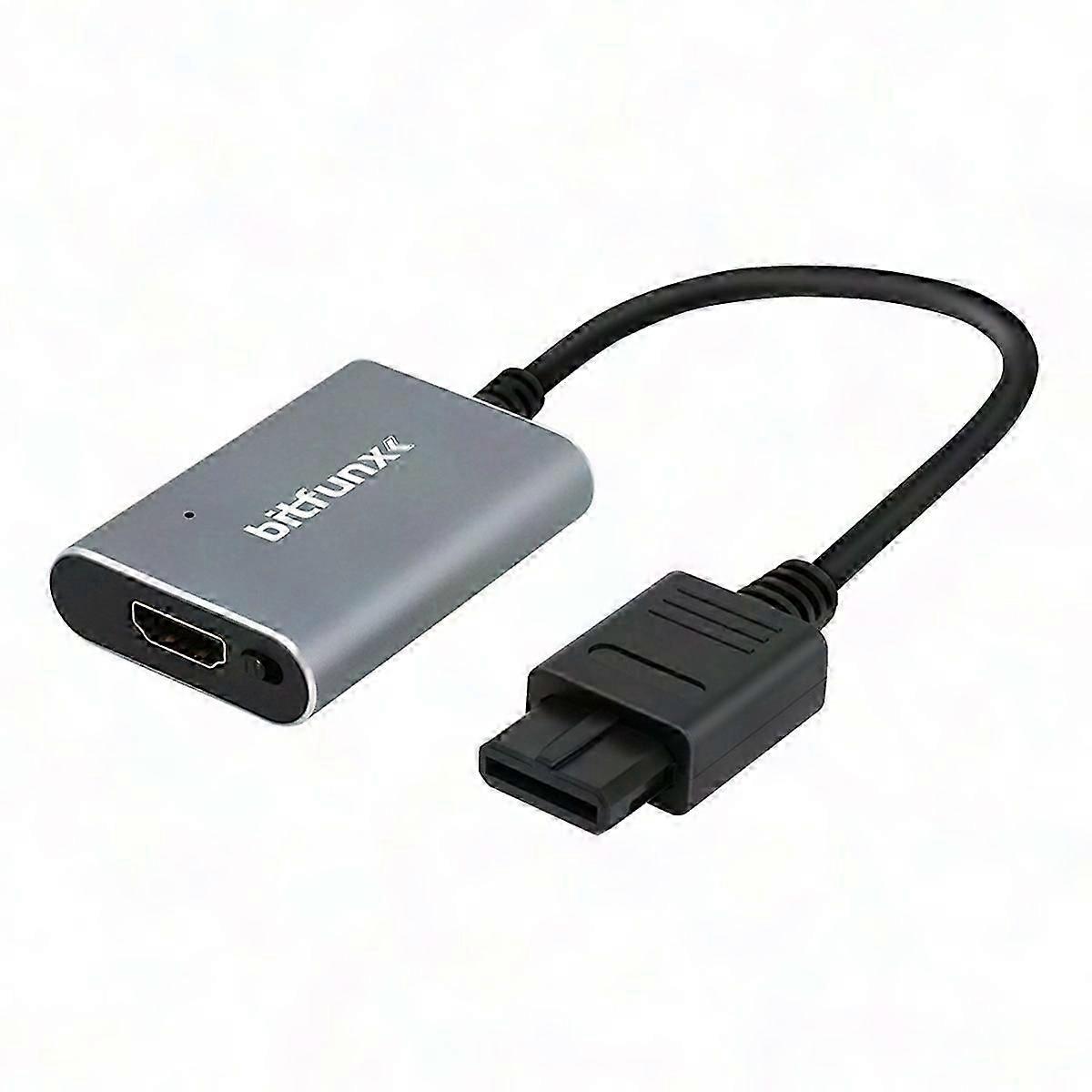 Bitfunx HDMI Converter for N64, SNES, SFC, NGC - NTSC/PAL AV/SV to HD Video Adapter