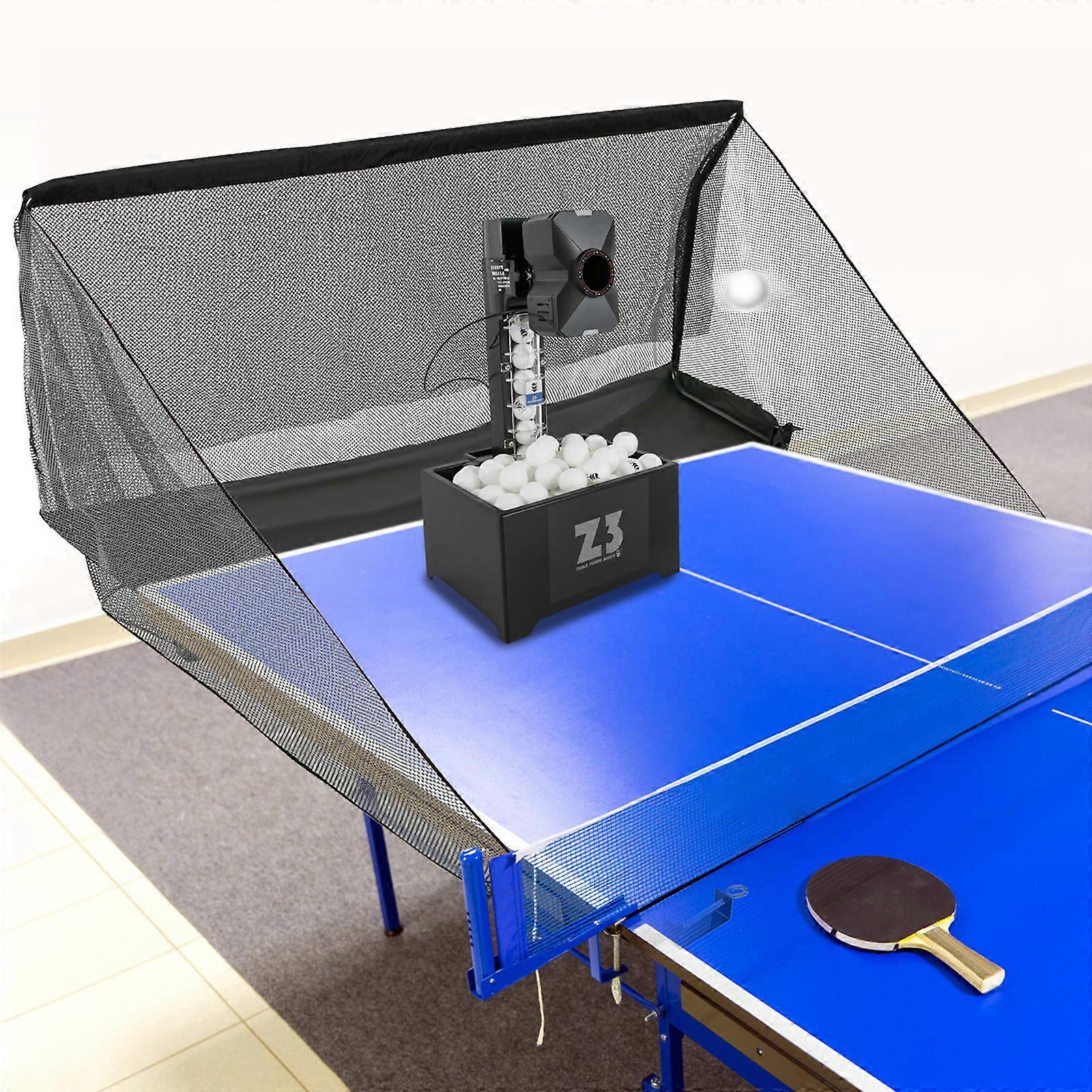 Automatisk Bordtennis Robot Ping Pong Pitching Machine Trening Ping Pong Ball Maskin Med Netto 10 Moduser Programmerbar