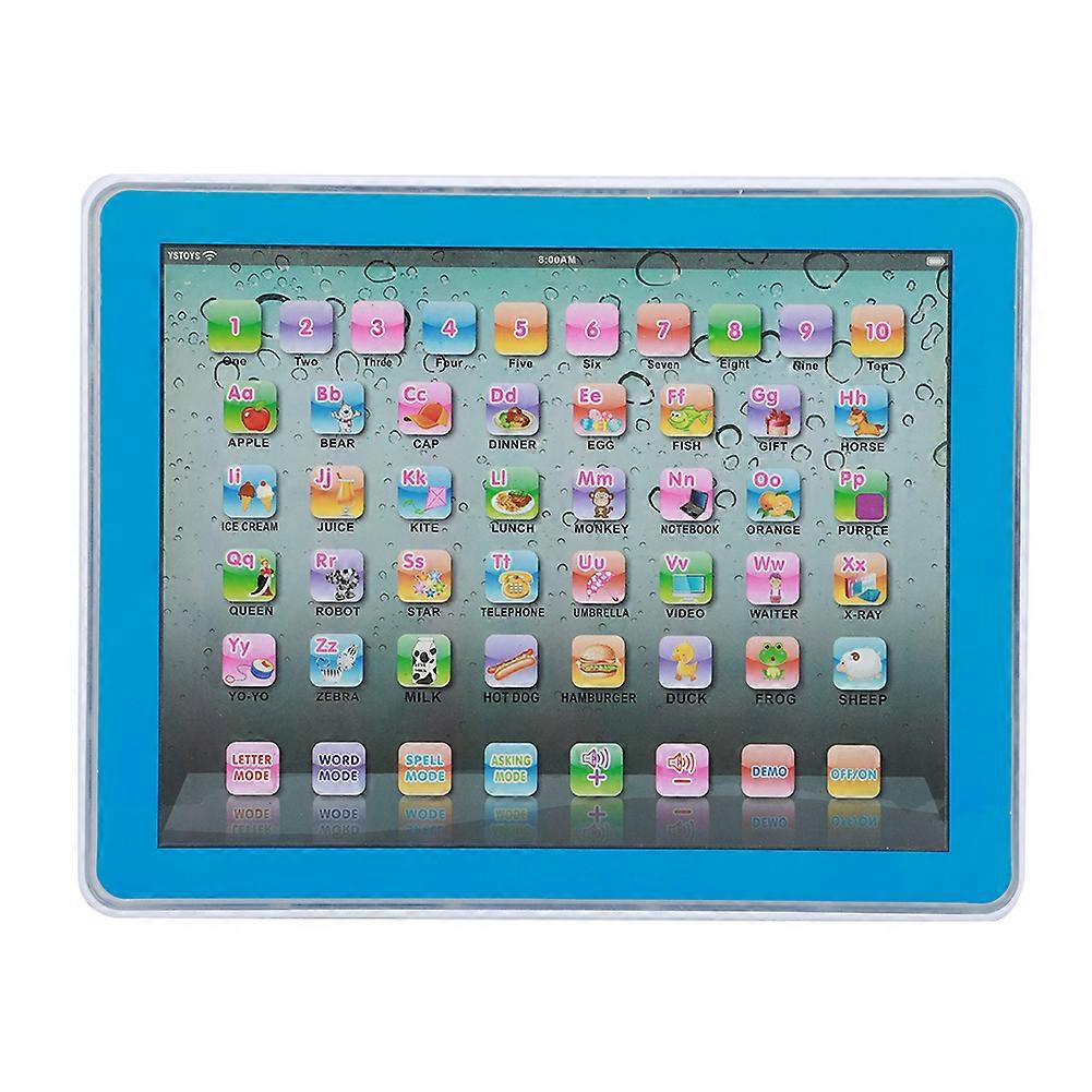 Kid Tablet Learning Toy Children English Learning Tablet Machine Educational ToyBlue