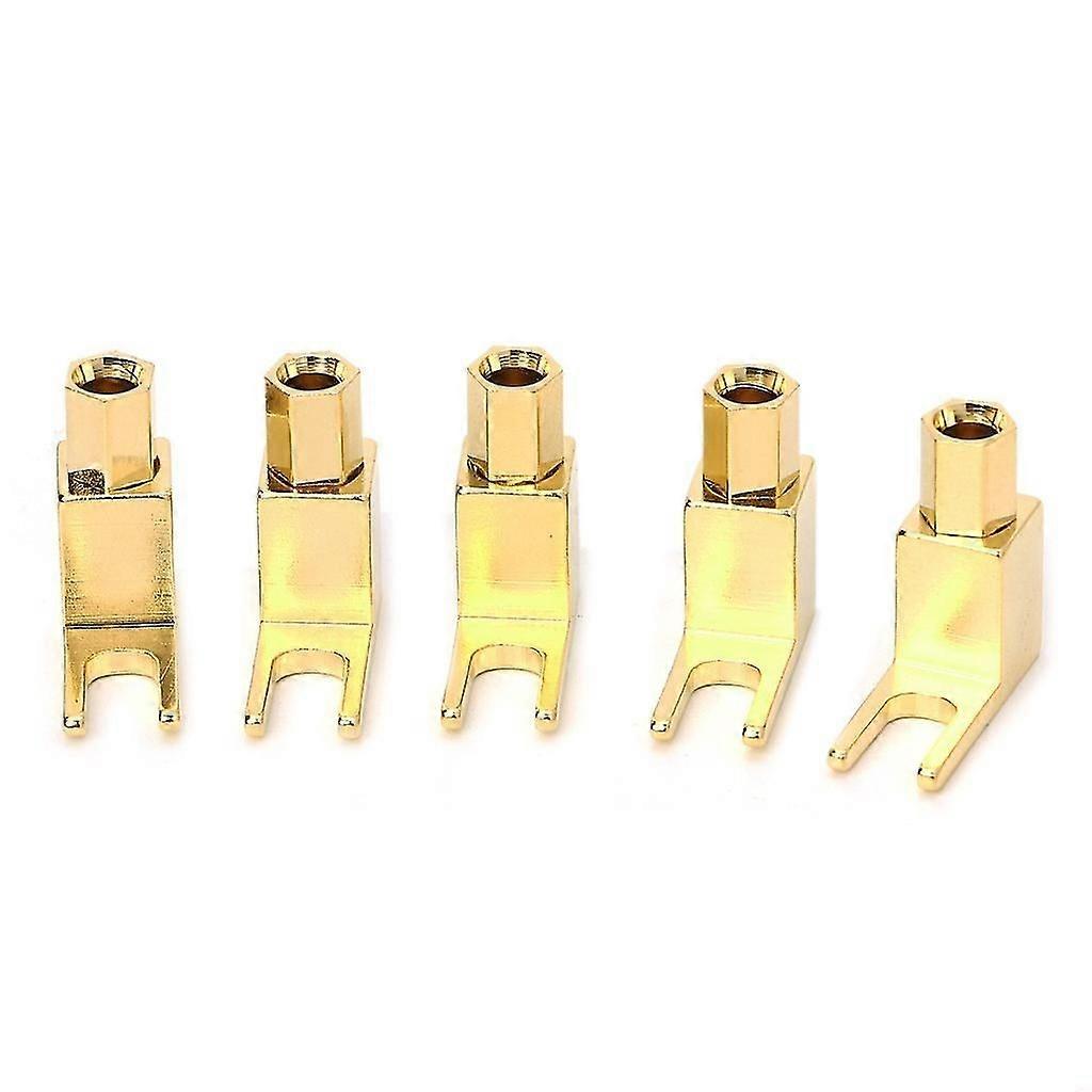 Banana Plug to Spade Adapter Plug Y-Speaker Cable Connector Banana Socket