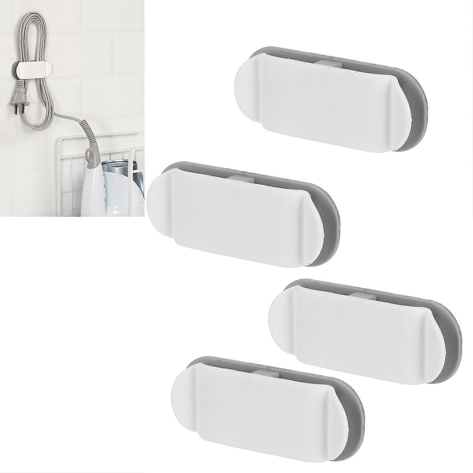 4Pcs Cable Holder Clips 78x30x10mm ABS Wire Organizer Set