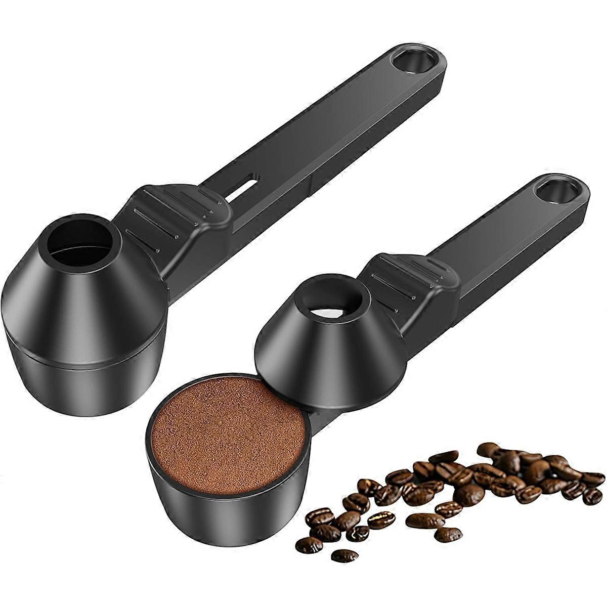 2pcs Coffee Scoop & Funnel for Reusable K Cup Refillable Coffee Pods, Coffee Measuring Spoon 2 Tabl