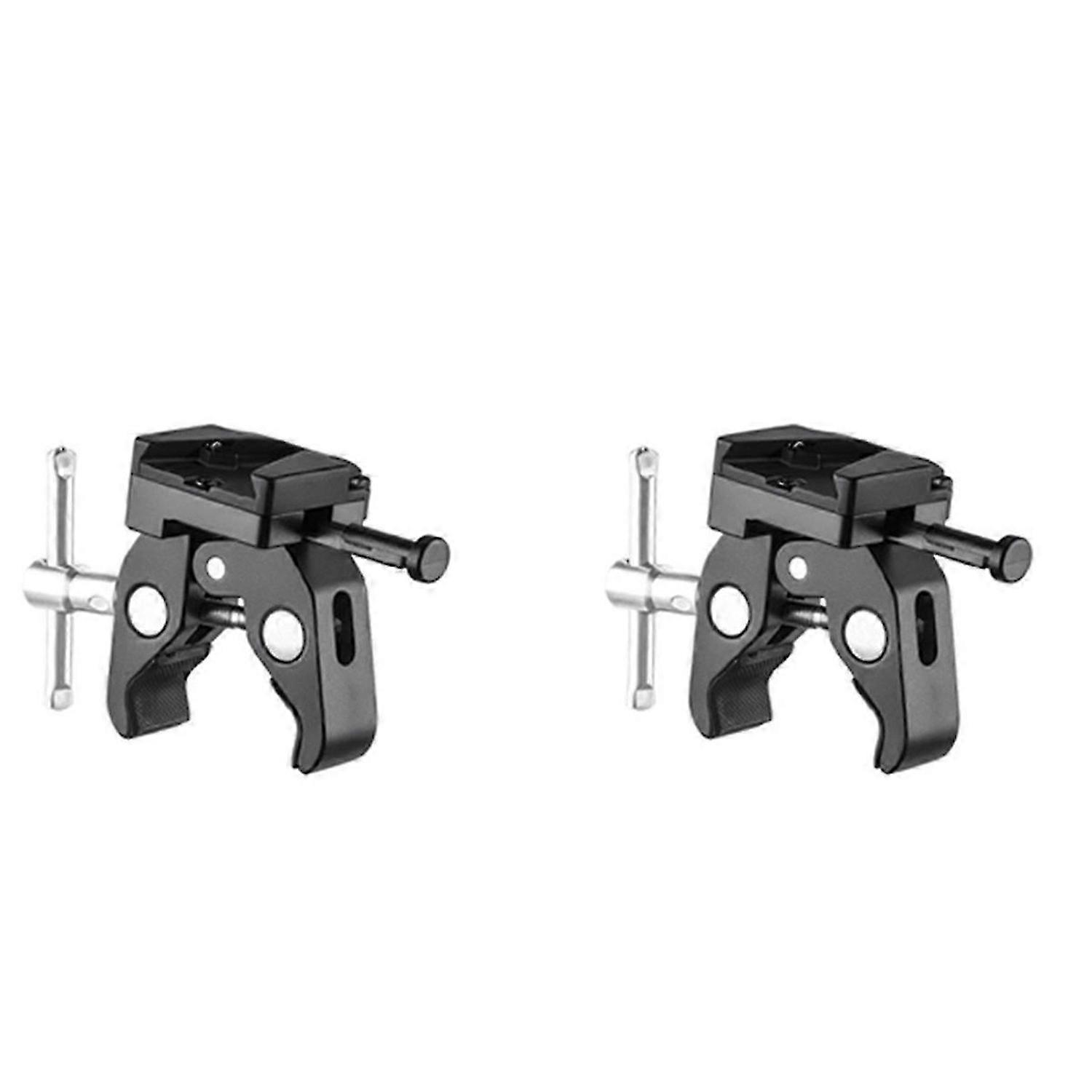 V-Mount Battery Adapter with Clamp for Mounting to Light Stand Tripod