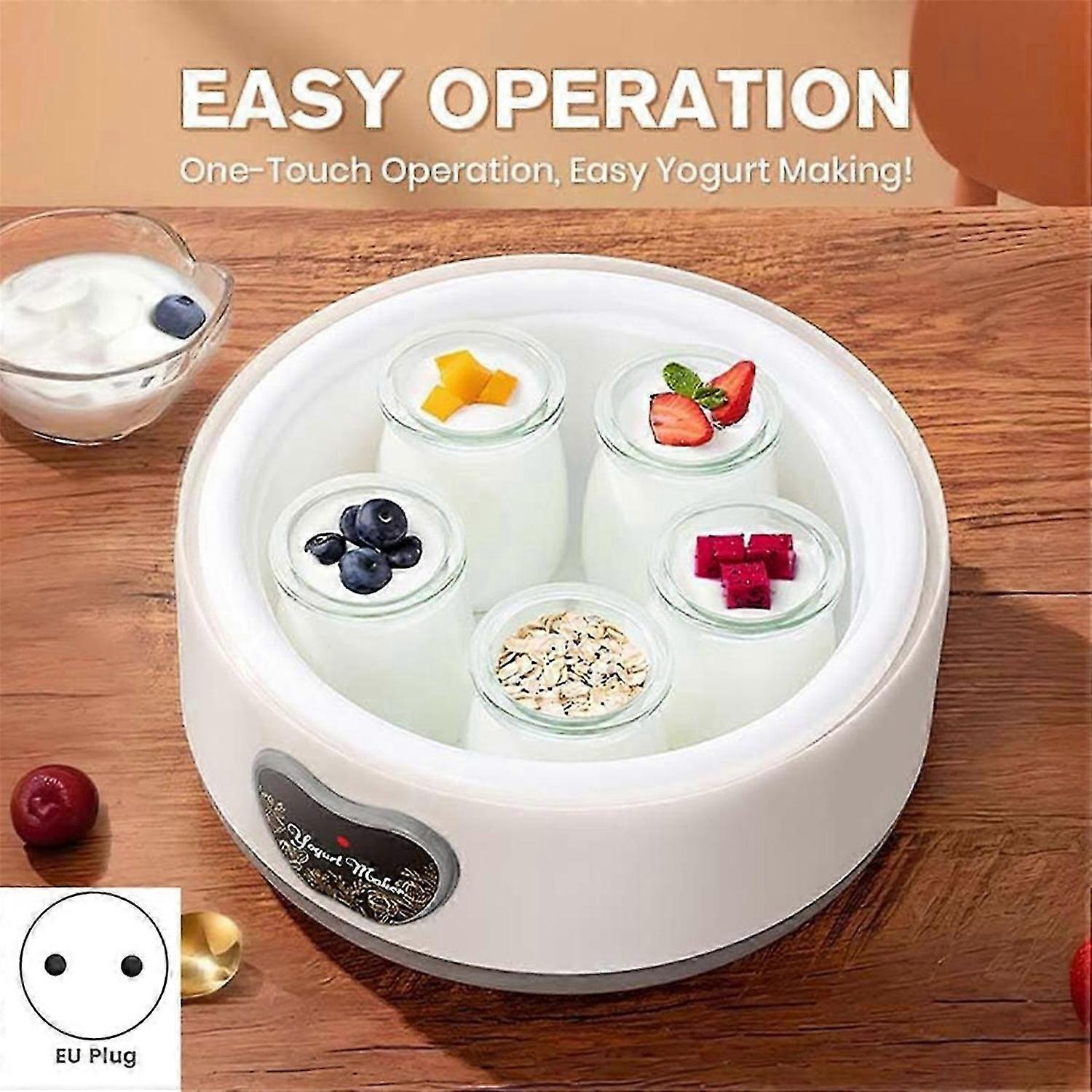 Yogurt Maker 36 Hour with Adjustable Temperature & Time Control,MultiFunction Electric Yogurt Machine Eu Plug