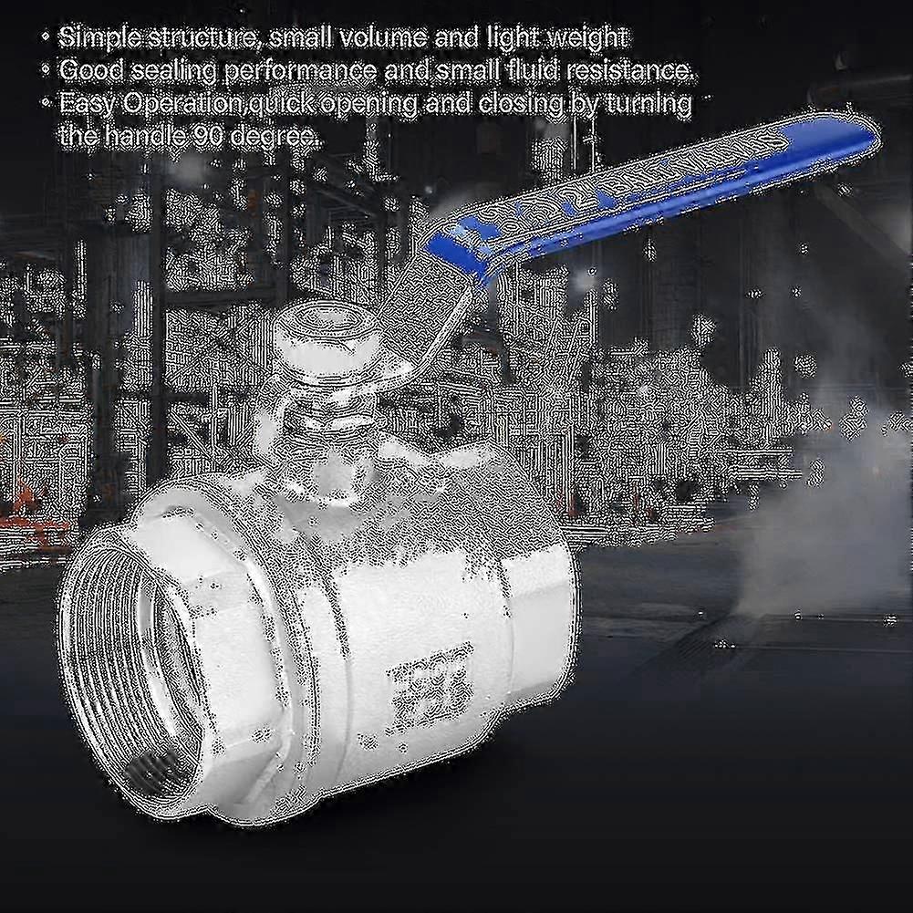 Kugelhähne 2" Dn50 Wog Innengewinde Zweiwege-Kugelhahn 304 Edelstahl Kugelhahn mit Griff