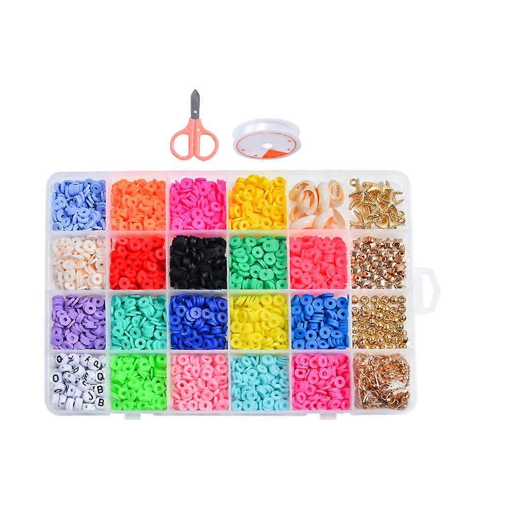 Polymer Clay Beads Jewelry Loose Beads for DIY Use 1 Box Craft Supplies