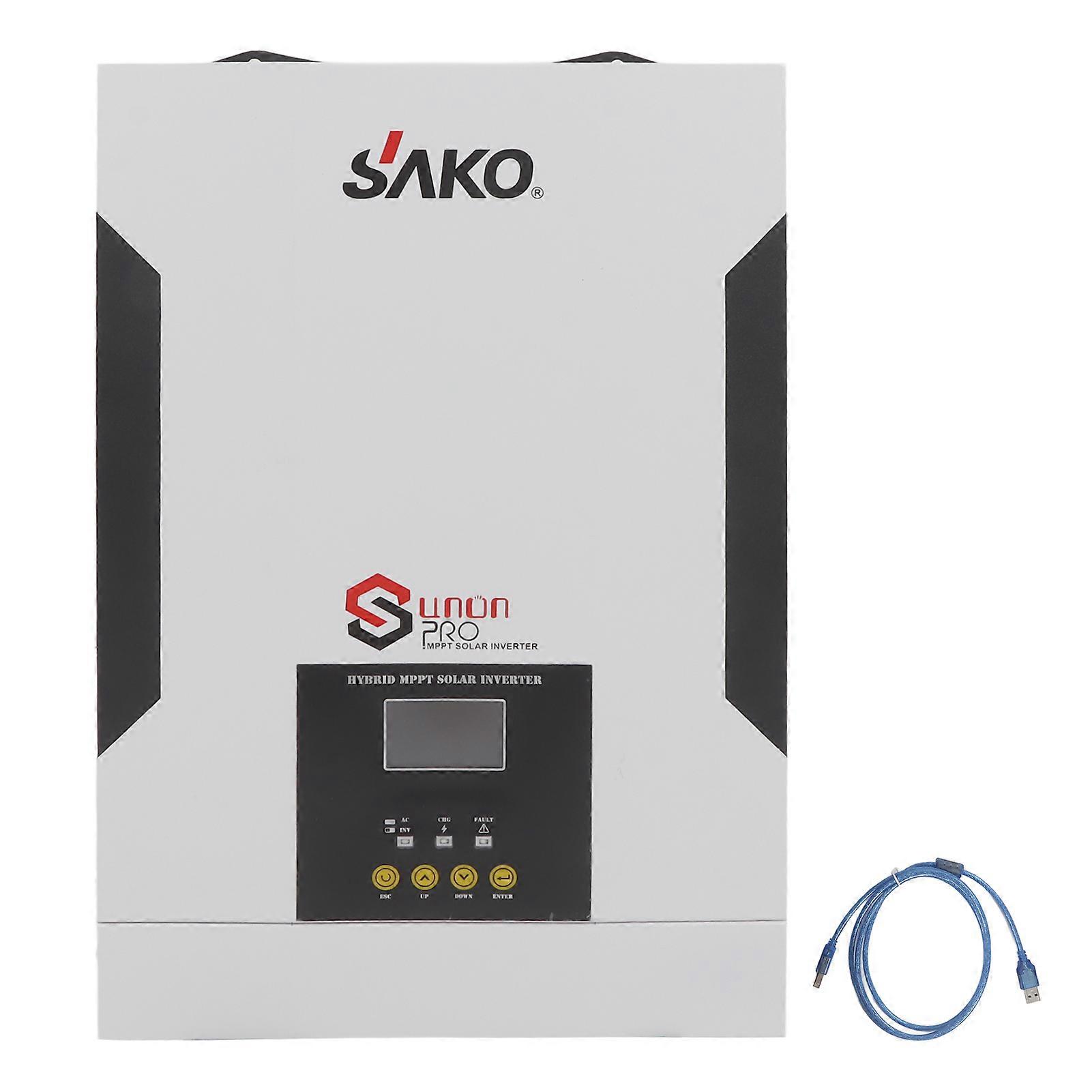 Onduleur solaire 3500 W, chargeur, onduleur sinusoïdal pur, écran LCD, protection multiple, contrôleur MPPT, AC 230 V