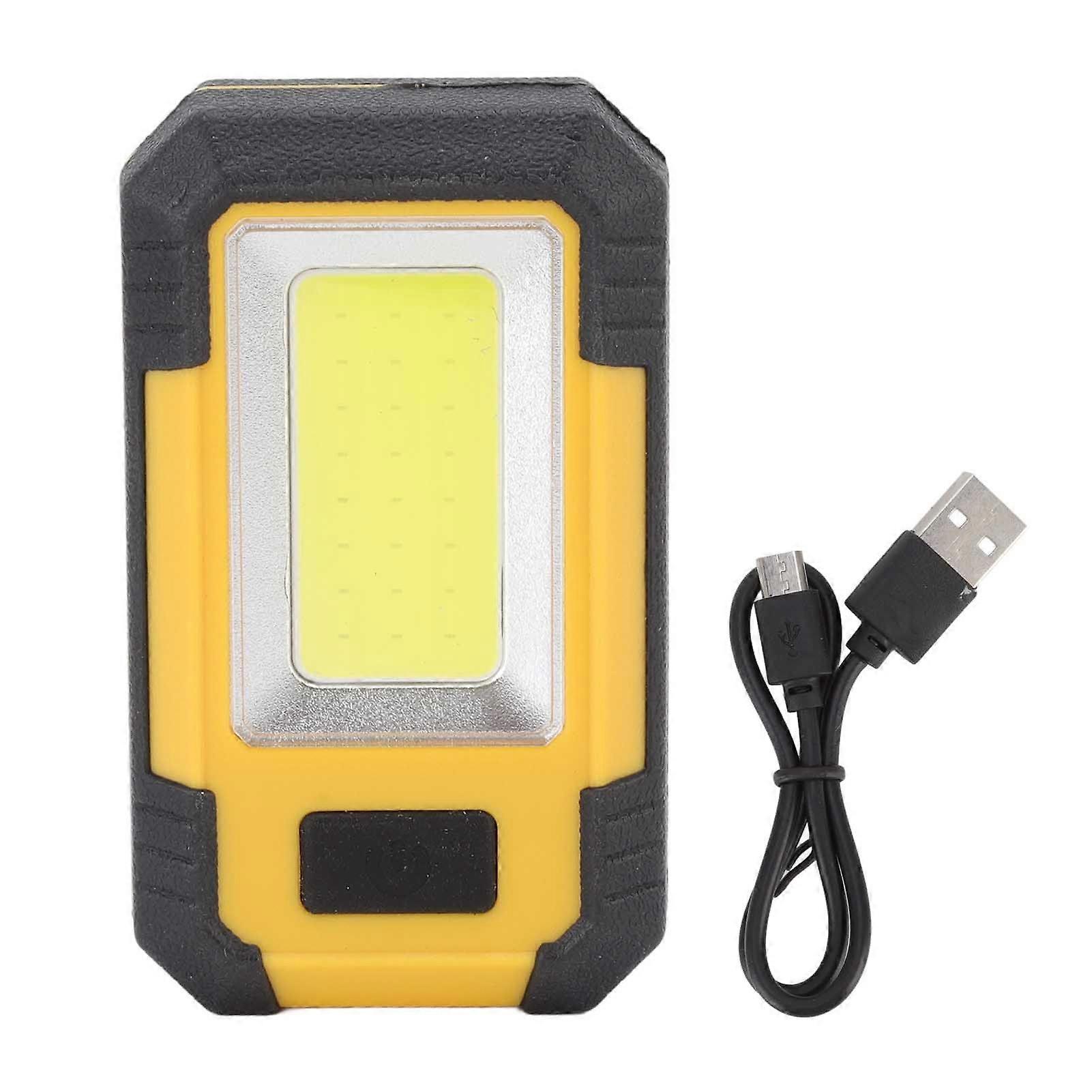 Rechargeable Work Light ABS LED Magnetic Absorption COB Three Light Modes Multifunctional Camping Lantern for Outdoor Maintenance Tent