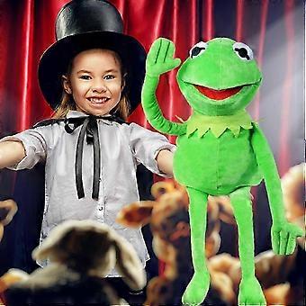 60 cm Kermit Frøen Hånddukke med Taske Blød Plyslegetøj Tøjdyr Dukke Børnefødselsdagsgaver