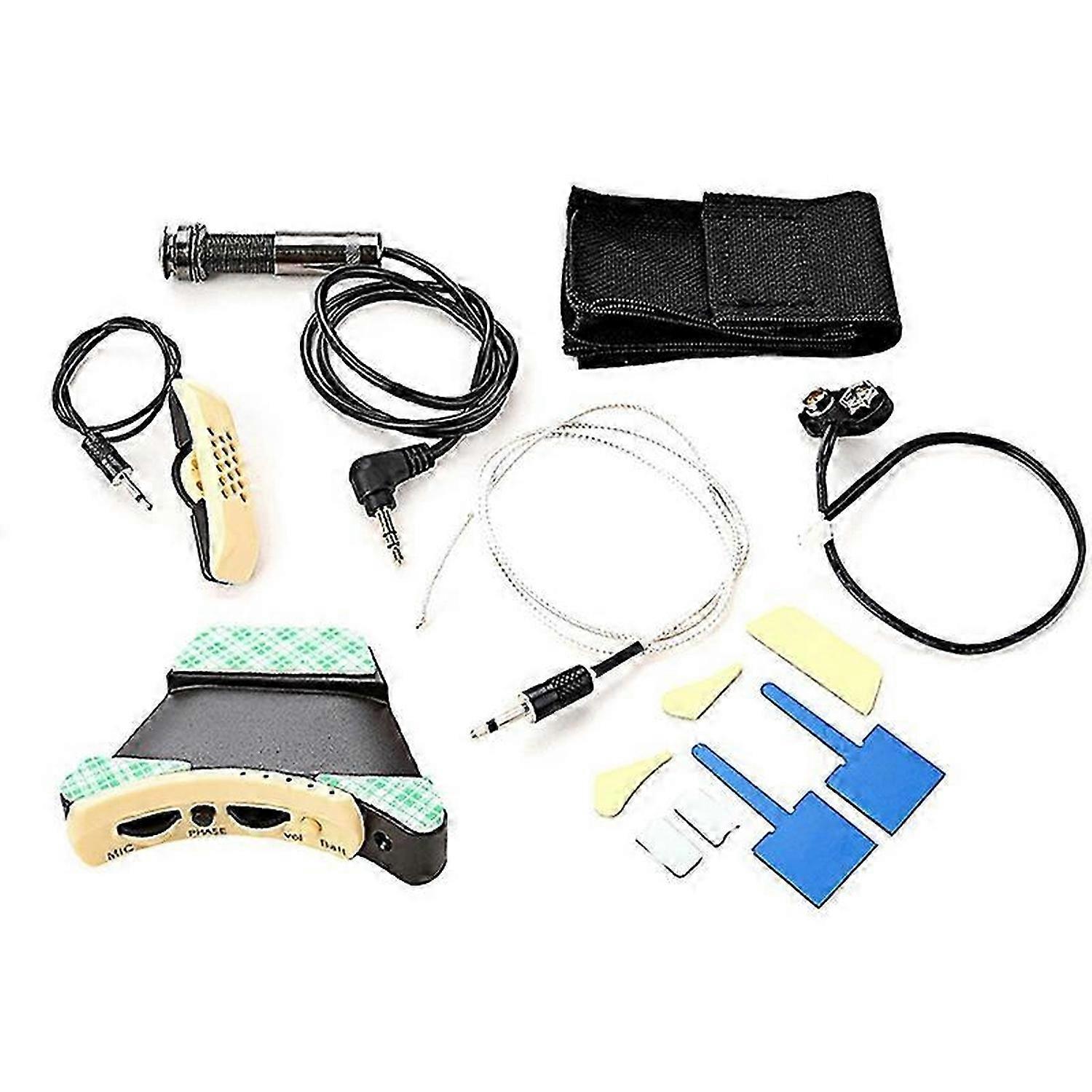 Microphone Sound Hole Equalizer Piezo Pickup Kit