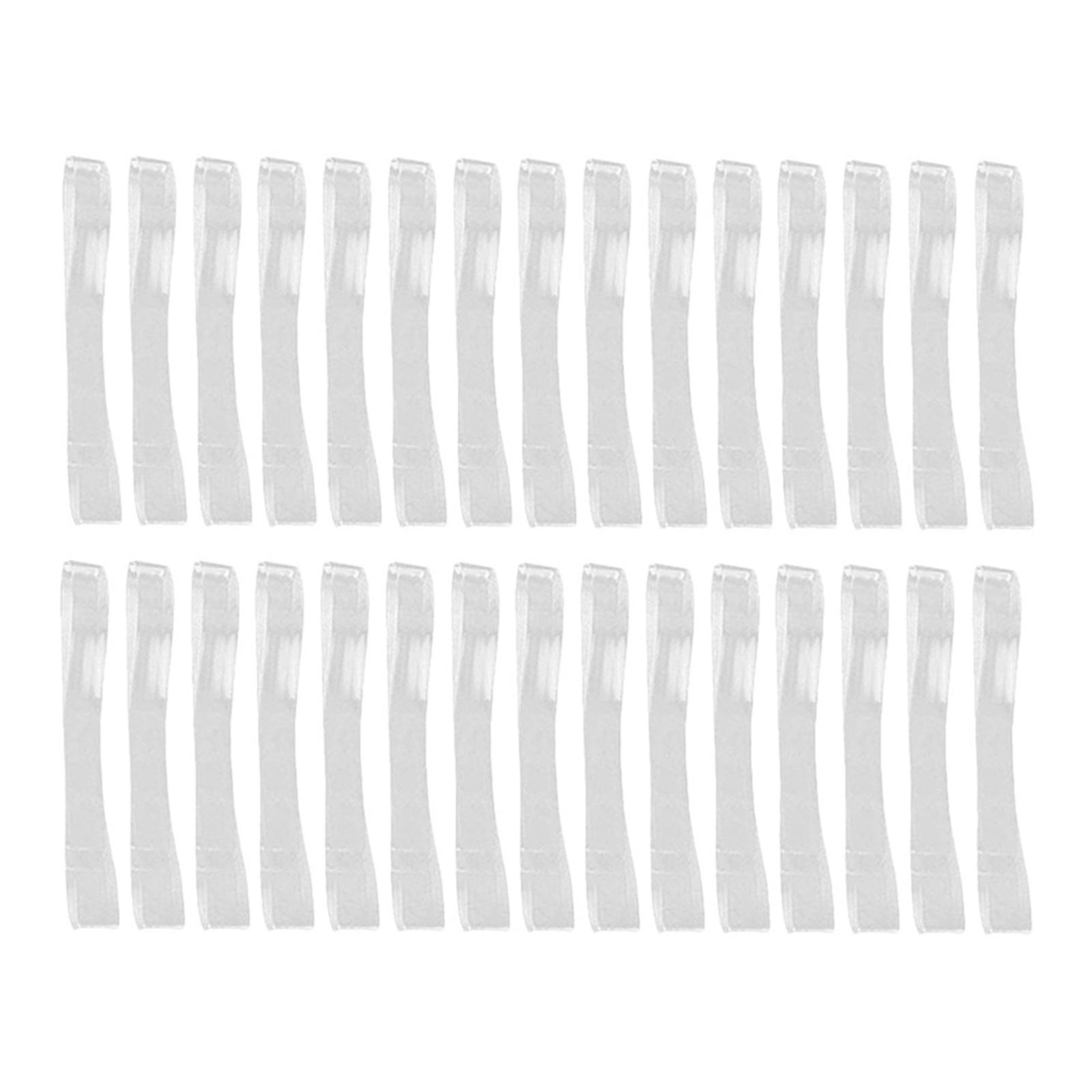 Gel Heel Fixators Transparent High Heel Strap for Foot Stability 30Pcs