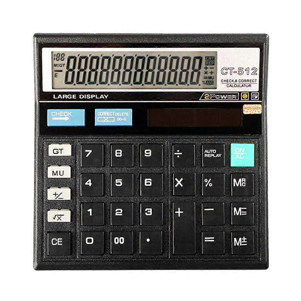 Financial Calculator Desktop Calculator for Office Work Black Color Function Calculation 1Pack