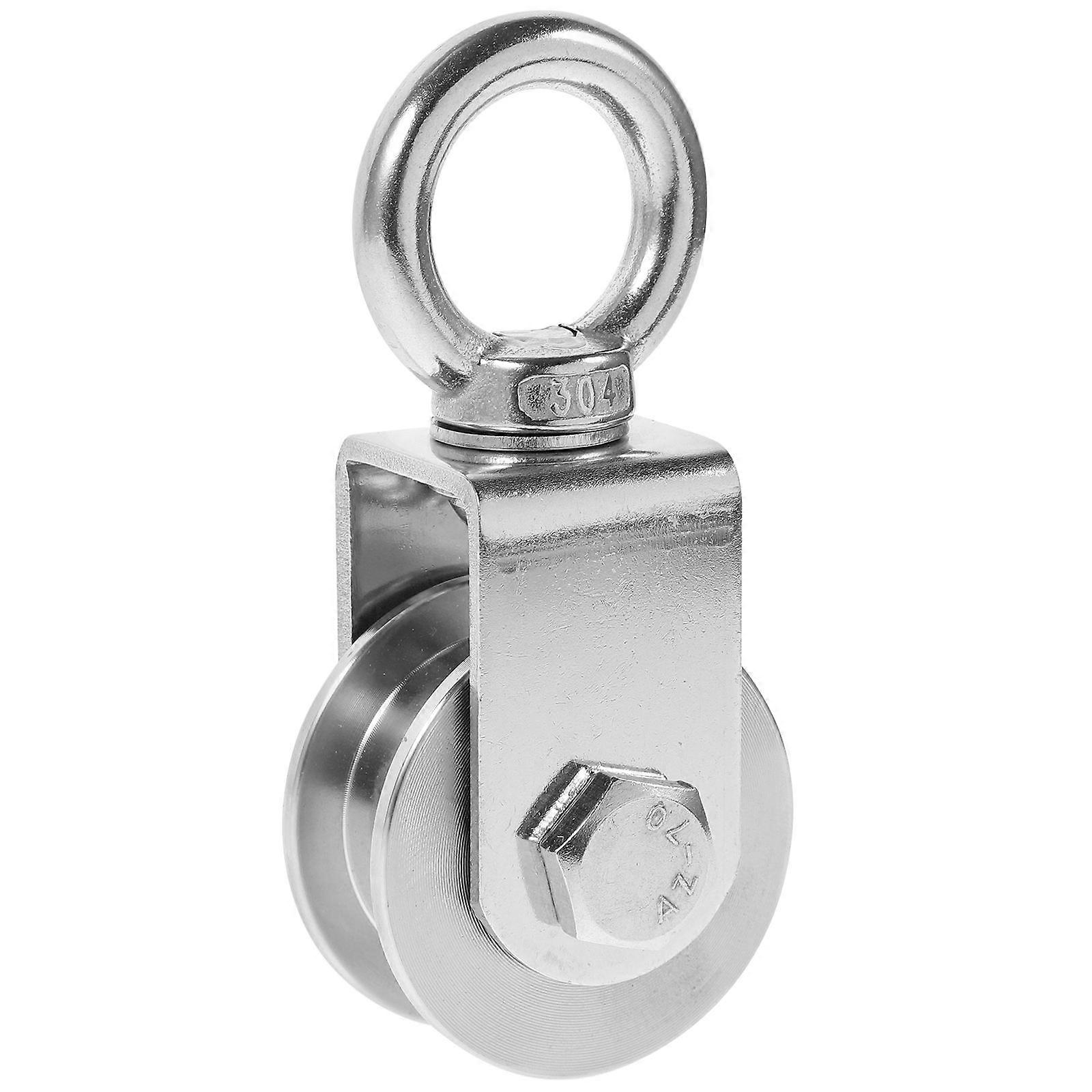 Heavy Duty Pulley Wheel Stainless Steel Swivel Pulley for Rope Traction