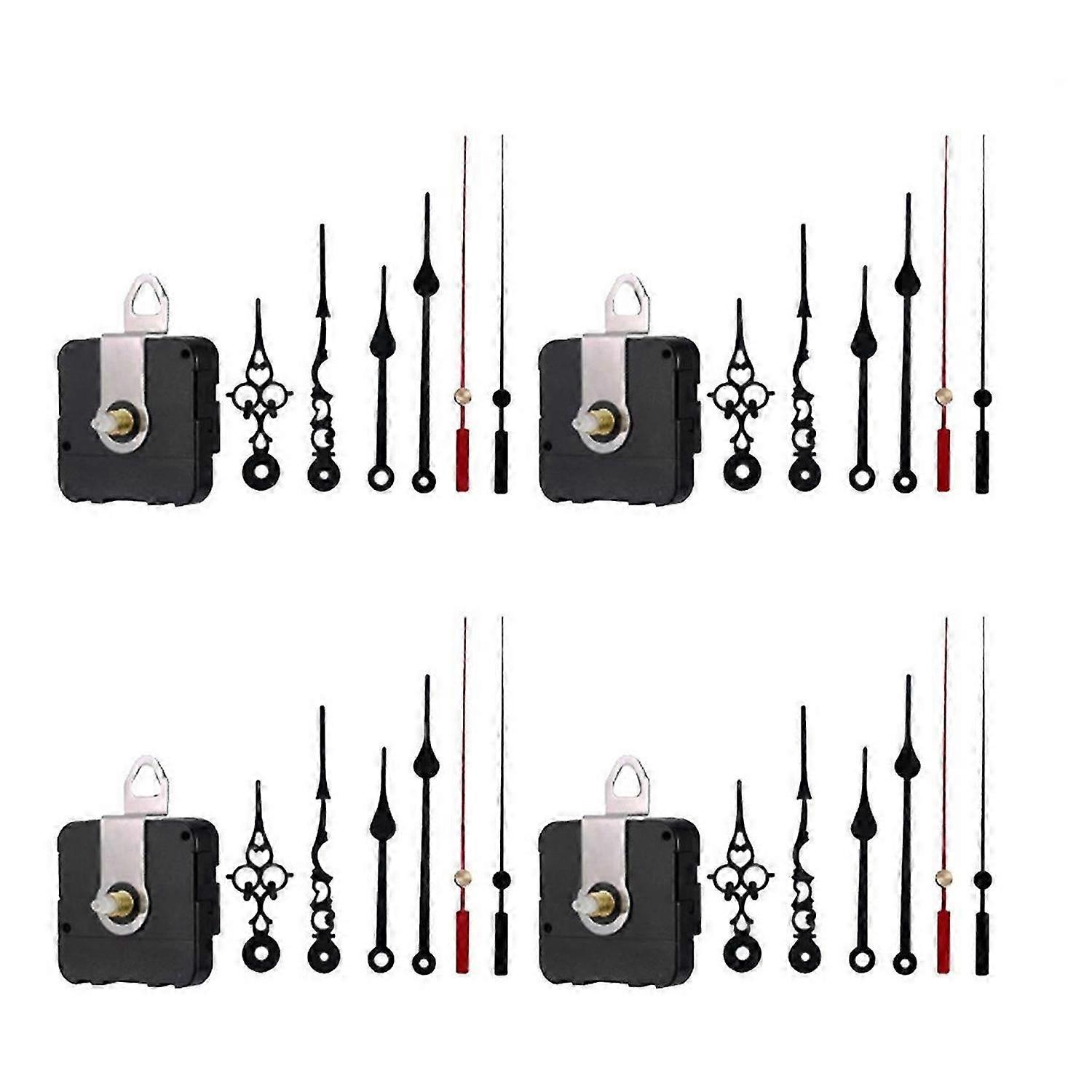 4PCS DIY Silent Movement Mechanism Spindle Hands Kit Repair Tool