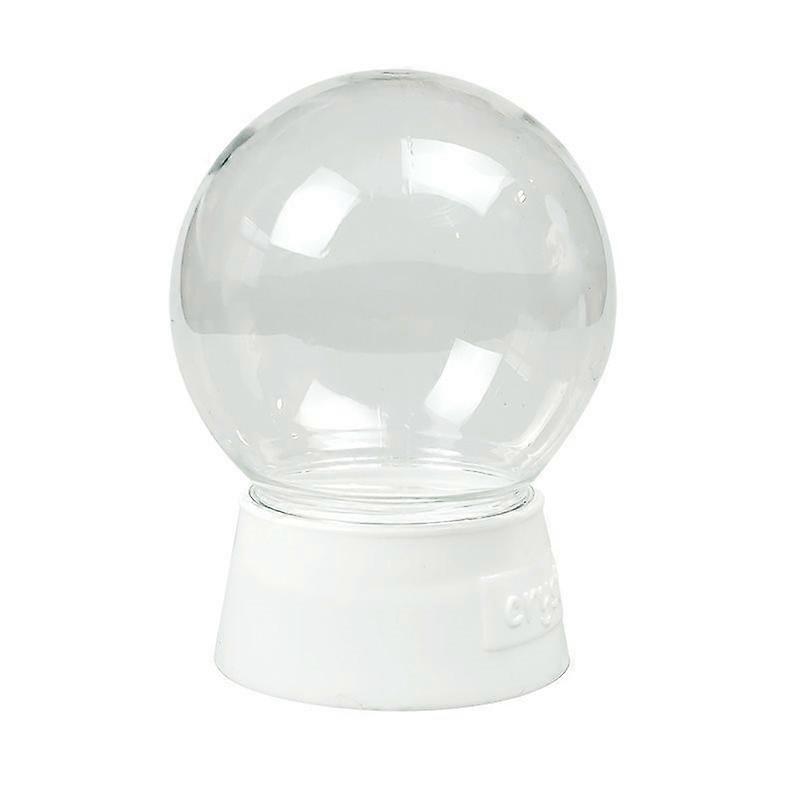 Diy Snow Globe, 1Pcs 270ML Empty Fillable Plastic Display Ball with Screw Off Cap for DIY Crafts Christmas Home Deco