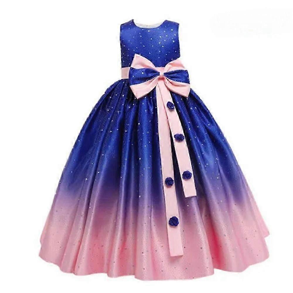 Kızlar Parti Büyük Yay Nedime Elbise