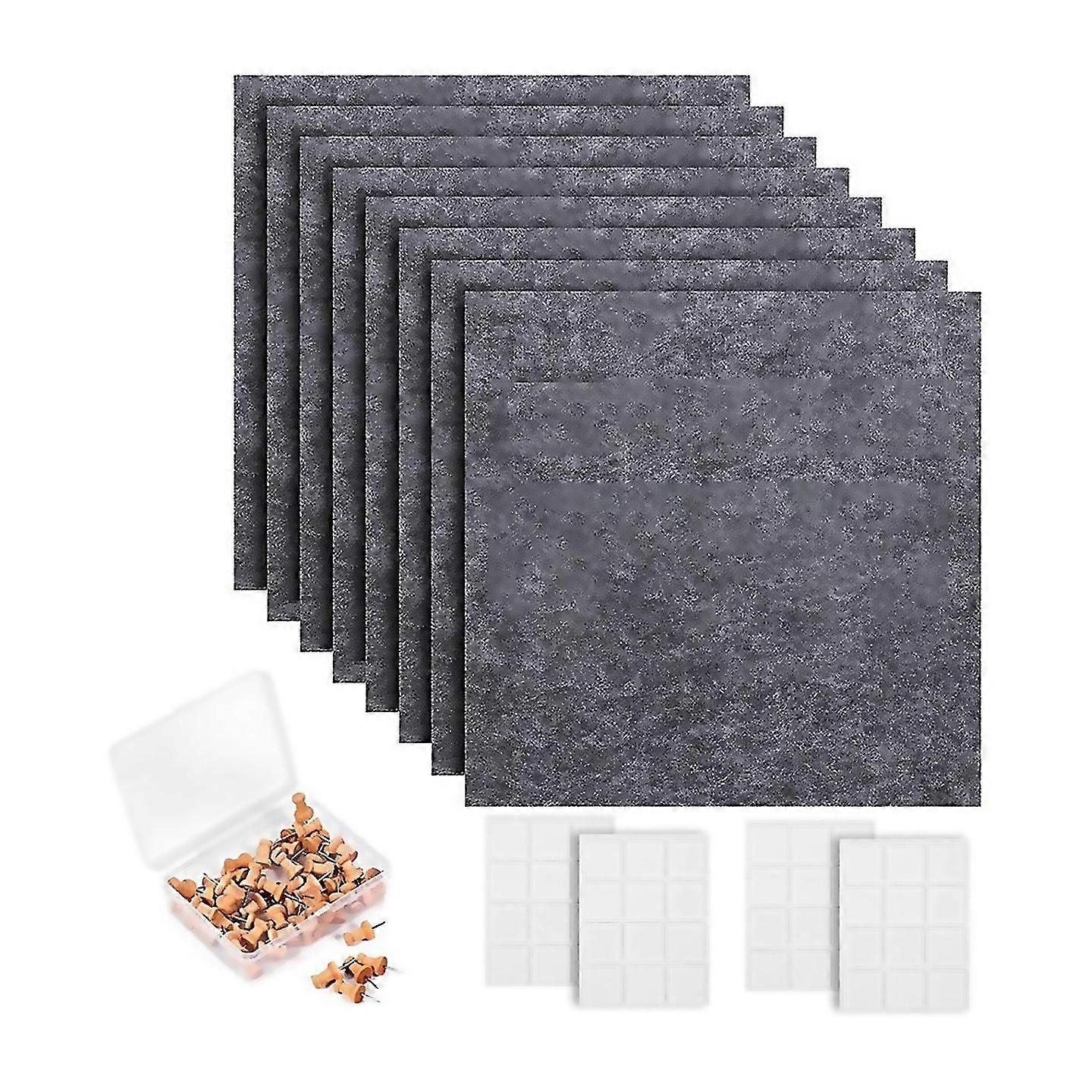 For Cork Board Wall Felt Board Tile With 60 Push Pins