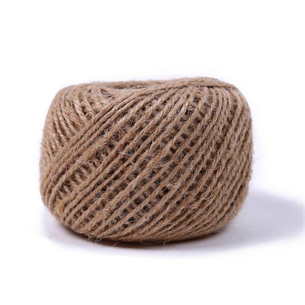 Jute Rope Roll 3 Ply Jute Twine for Bunding 120m DIY Crafts Decoration