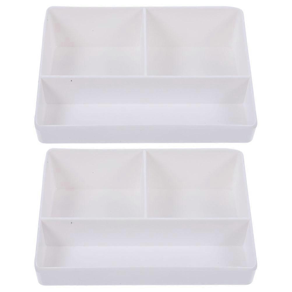 Tea Bag Chest for Tea Bag 2Pcs White PP Holder Organizer