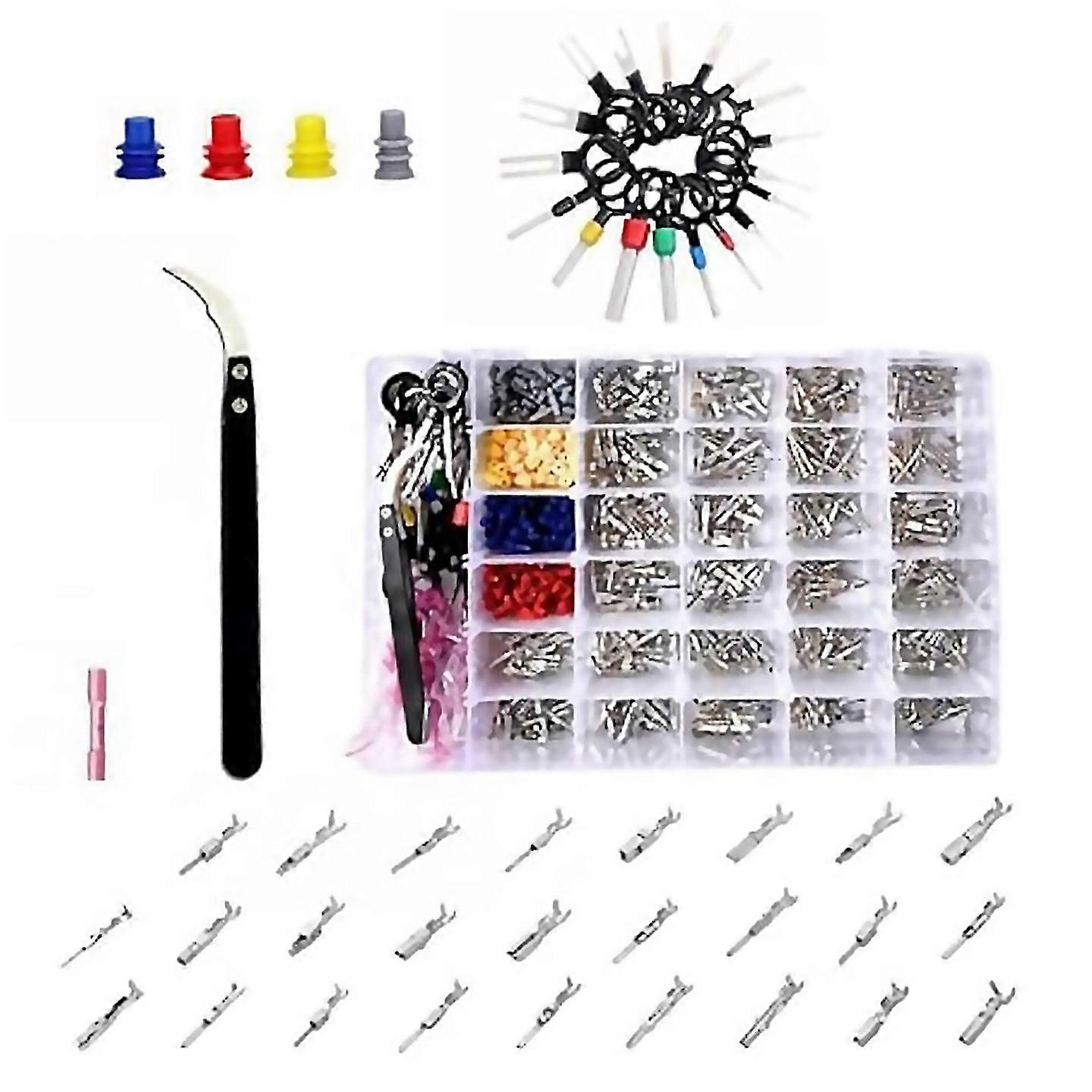 For 940pcs 26 Type Pin Connectors Kit Car Electrical Wire Terminal