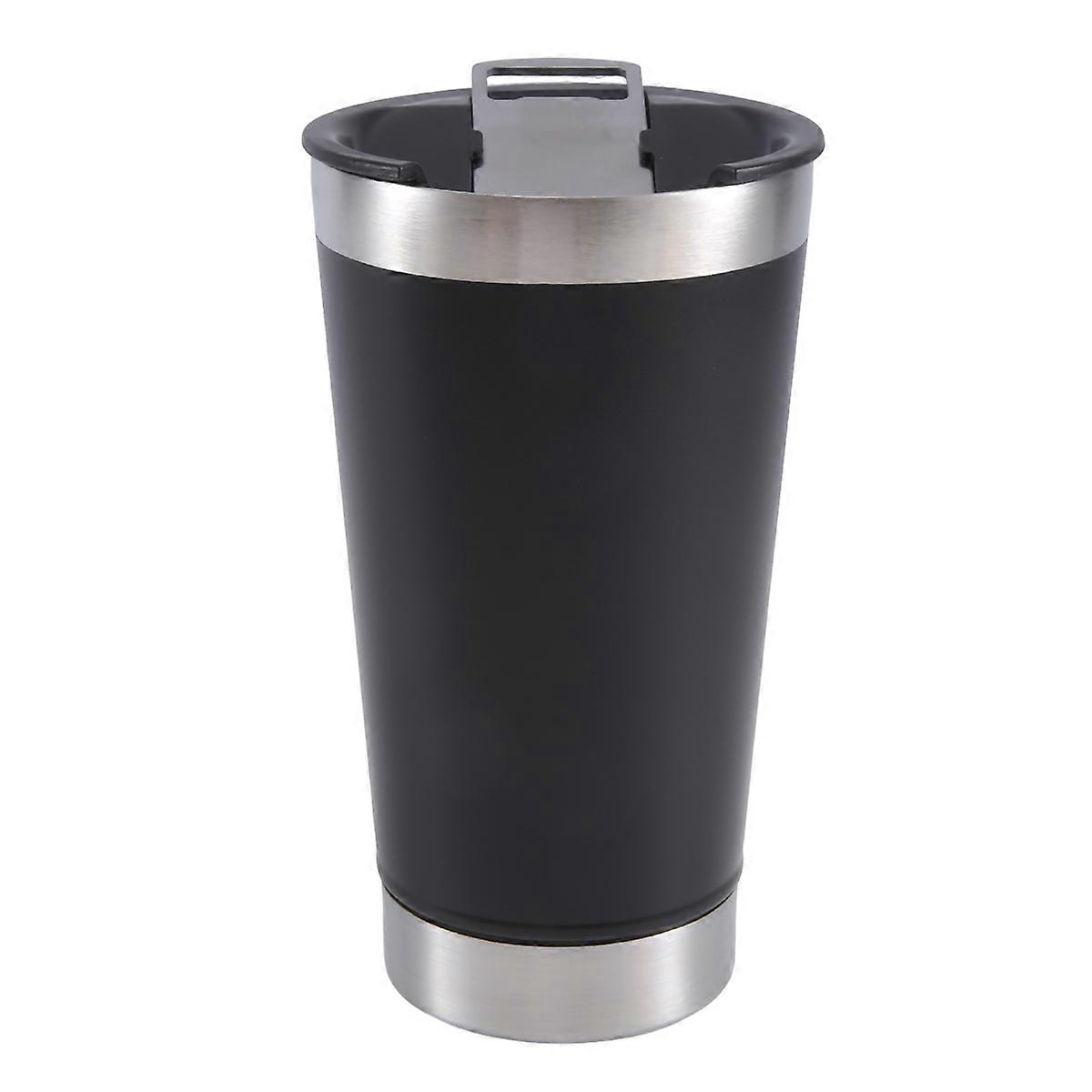 Cold Beer Cup with Bottle Opener Lid for Thermal Insulation Drinkware
