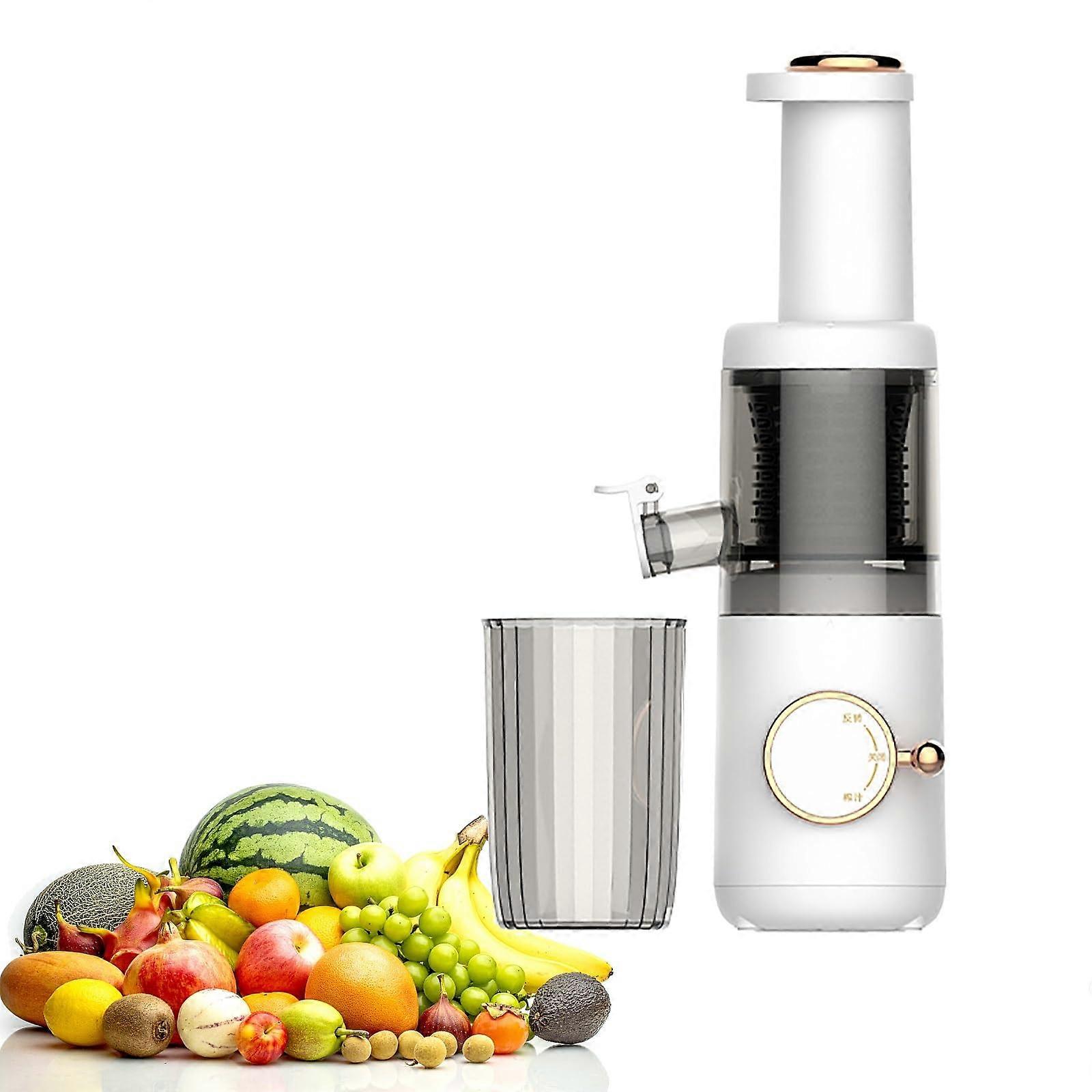 Cold Press Juicer Compact, 625ml Capacity, Slow Masticating, Removable Washable Parts, Reverse Function, Up To 98% Juice