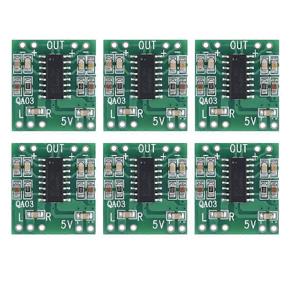 6pcs Super Small 3W+3W Type D Digital Audio Amplifier Power Amp Module 2.5V-5.5V