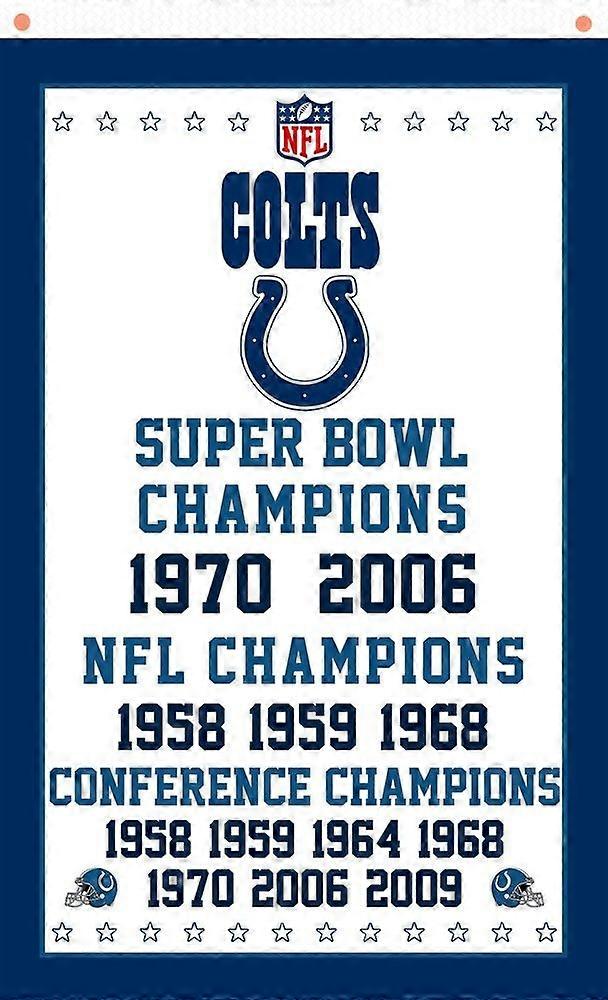 Indianapolis fotballag minneverdig flagg Colts vinnerbanner