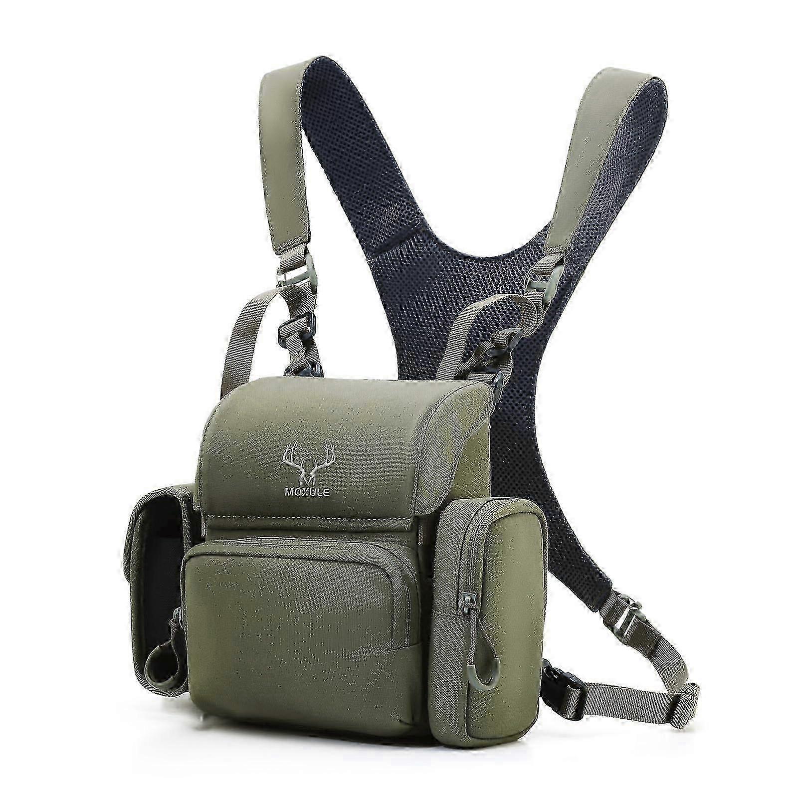 Binocular Harness Chest Pack: Bino Case with Pocket Rangefinder for Hunting Birdwatching and Hiking