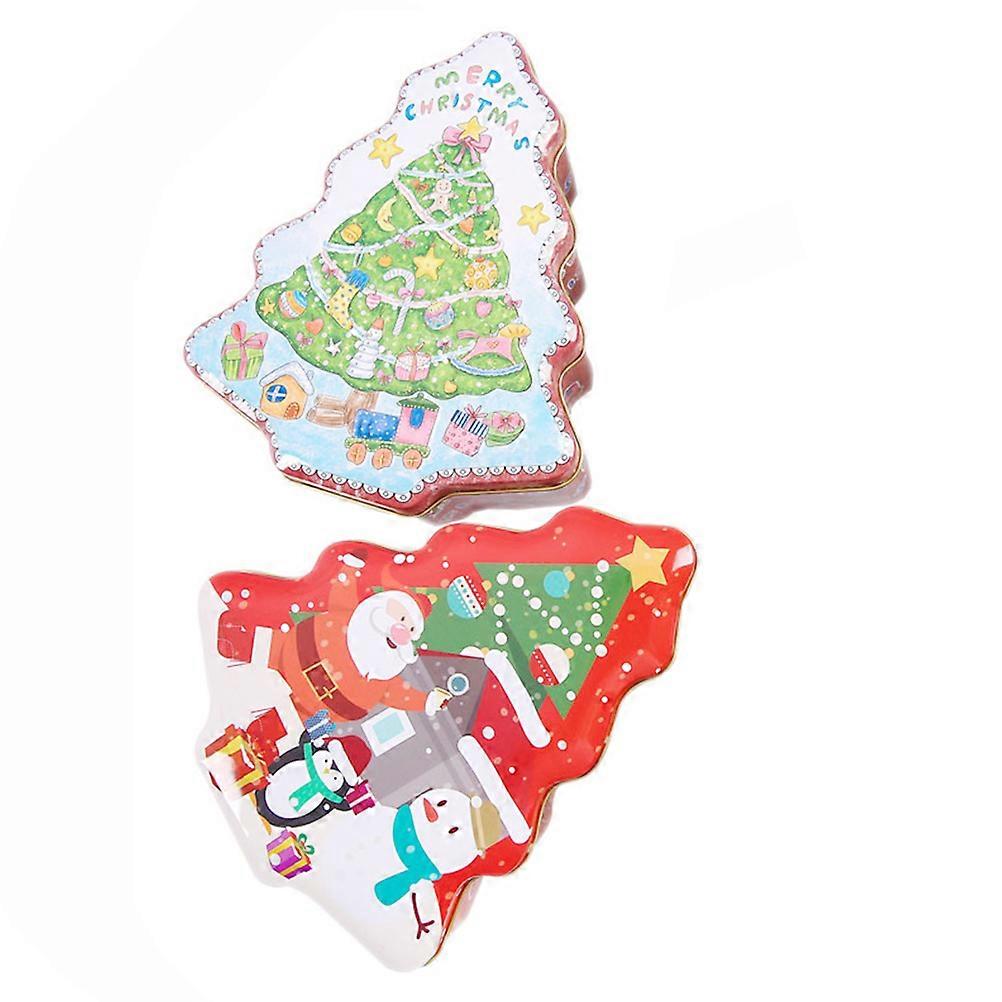 Christmas Candy Boxes Christmas Tree Shaped for Storage Multi Color Box