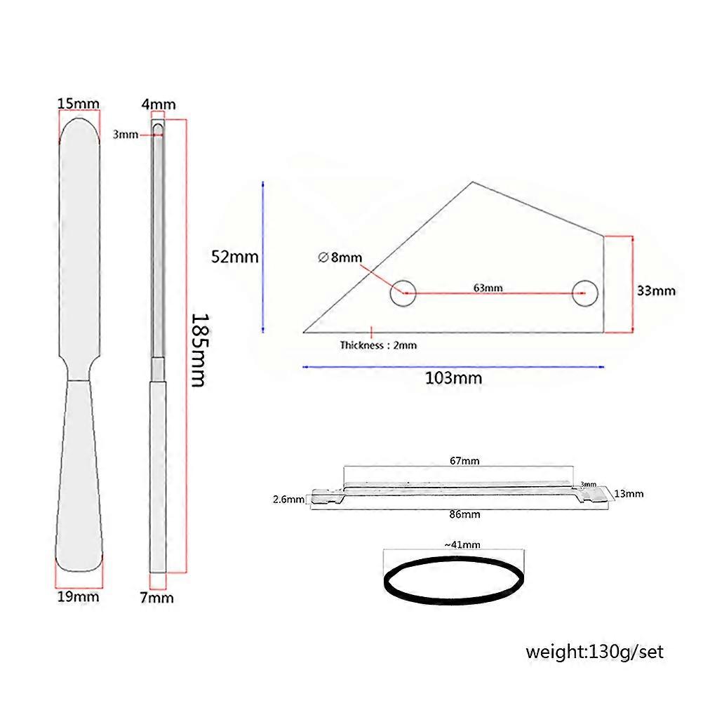 Guitar Fret Crowning File Leveling Tool Protector Grinding 4Pcs Set