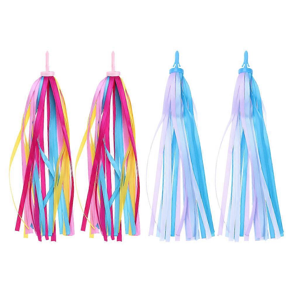 Child Bike Streamers for Bike Use Handlebar Tassels 2Pairs Cloth Streamers